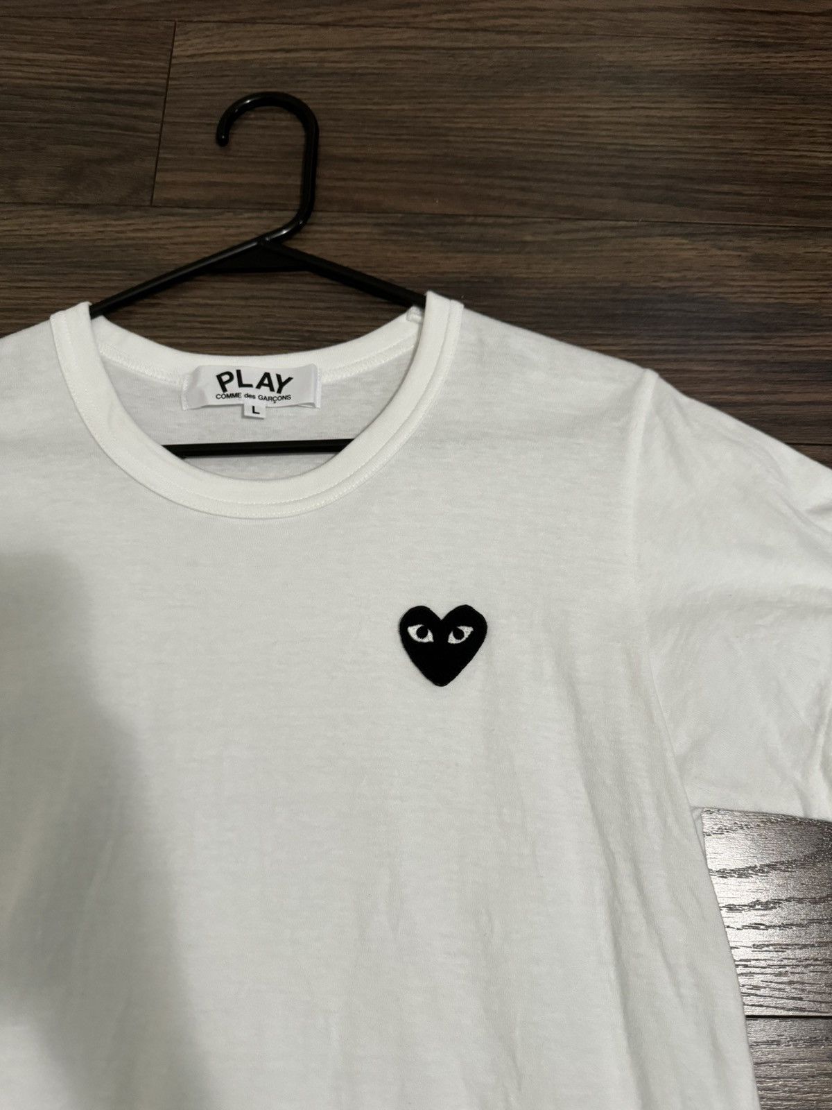 Comme des Garcons PLAY Comme des Garçons Play Logo Embroidered T-Shirt Size L Size L / US 10 / IT 46 - 2 Thumbnail