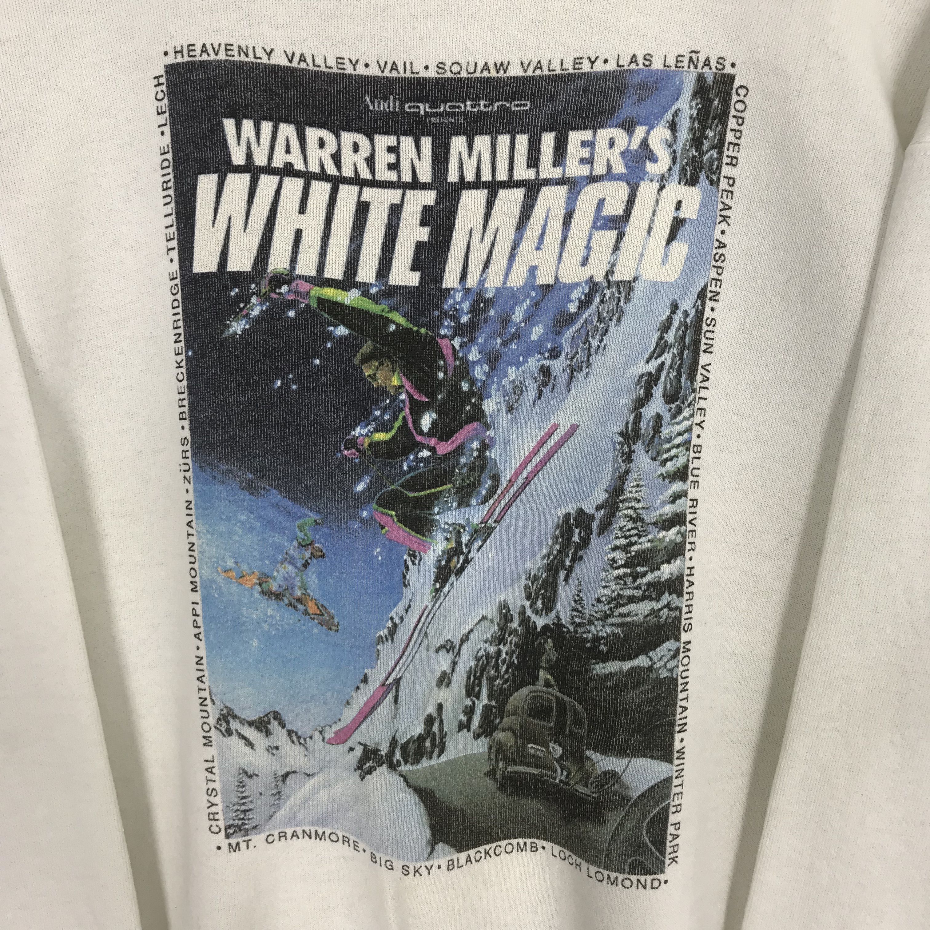 Vintage Vintage 90's White Magic Snow Mountain Sweatshirt - 362 Size US XL / EU 56 / 4 - 4 Thumbnail