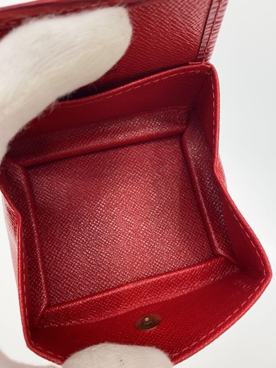 Louis Vuitton Louis Vuitton Epi Porte Monet Boite Leather Red Size ONE SIZE - 4 Thumbnail