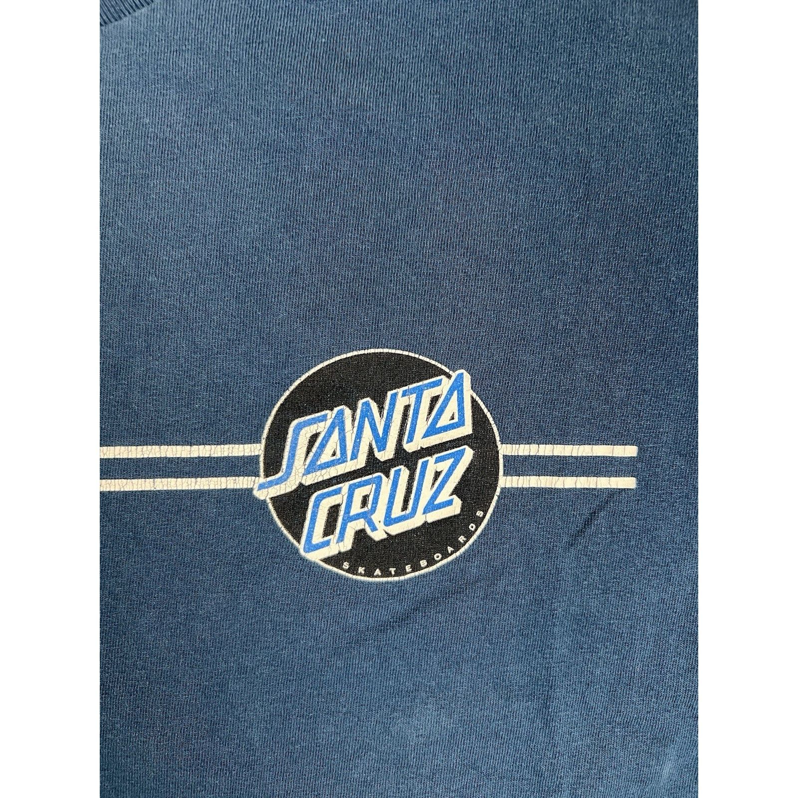 Santa Cruz Skateboards Vintage Santa Cruz Skateboard T-Shirt Size Large Blue OG Lo Size US L / EU 52-54 / 3 - 3 Thumbnail