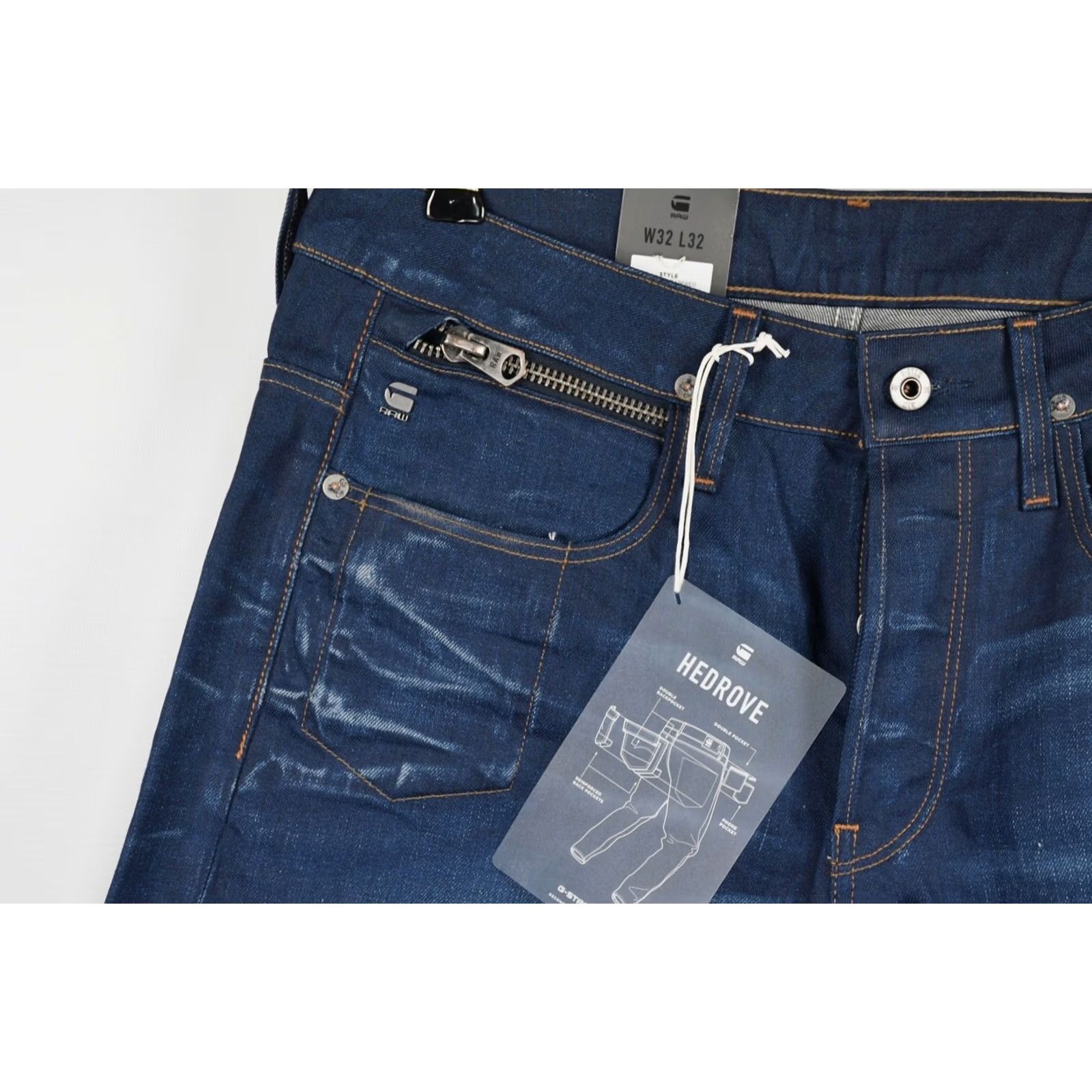 G-Star G-Star Raw Hedrove Tapered Itano Stretch Denim Jeans W32/L32 Mens Clothing Thompson Street? Size US 32 / EU 48 - 5 Thumbnail