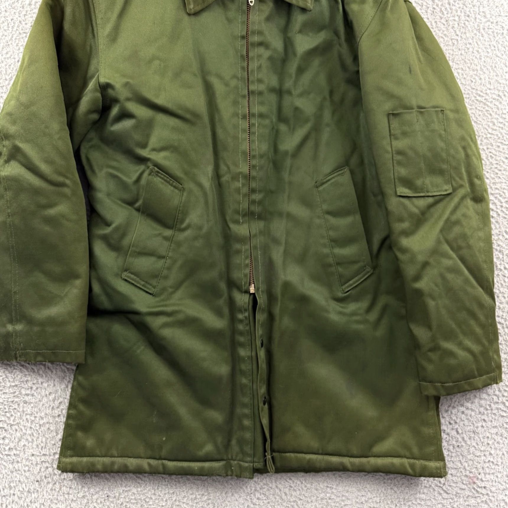Vintage VINTAGE Army Parka Jacket Men’s Small Green Full Zip 70s Military Talon Size US S / EU 44-46 / 1 - 2 Thumbnail