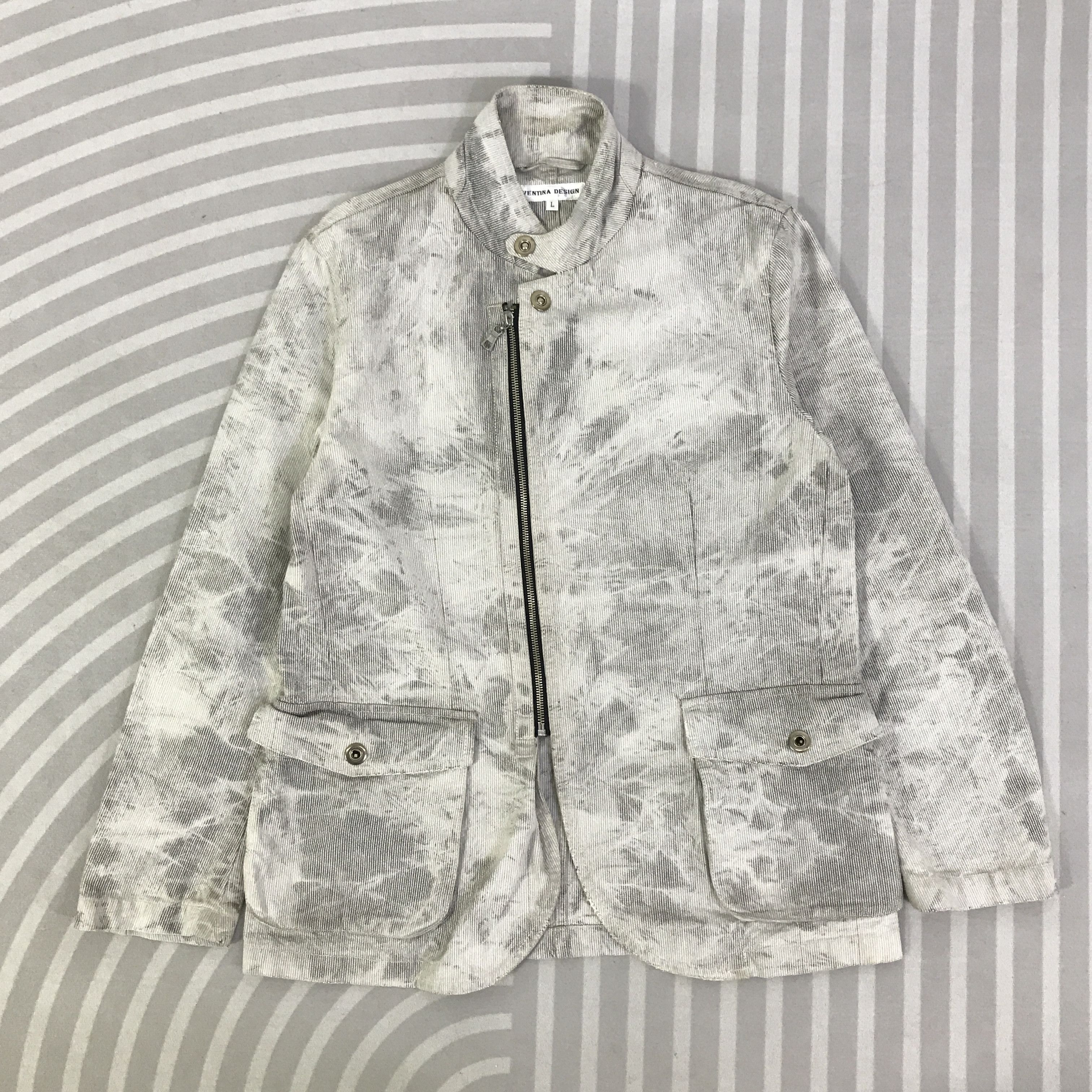 Japanese Brand Vintage Ventina Design Punk japan design Jacket K127B3 Size US L / EU 52-54 / 3 - 1 Thumbnail