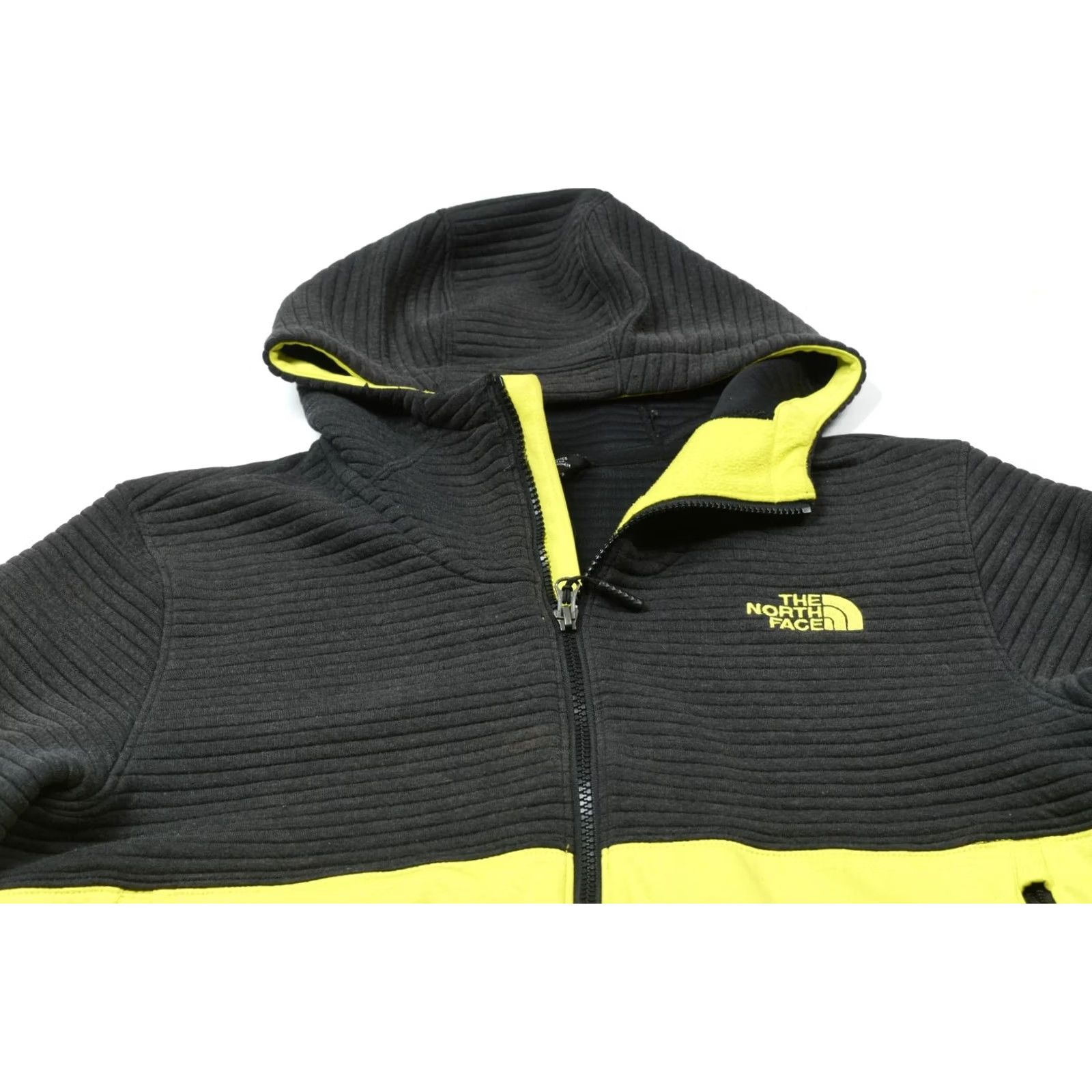 The North Face The North Face Fleece Jacket Mens M Black Green Full-Zip Hood Sleeve Long-Style Stand-Up Collar Outdoor Winter Fall Spring Regular Size US M / EU 48-50 / 2 - 3 Thumbnail