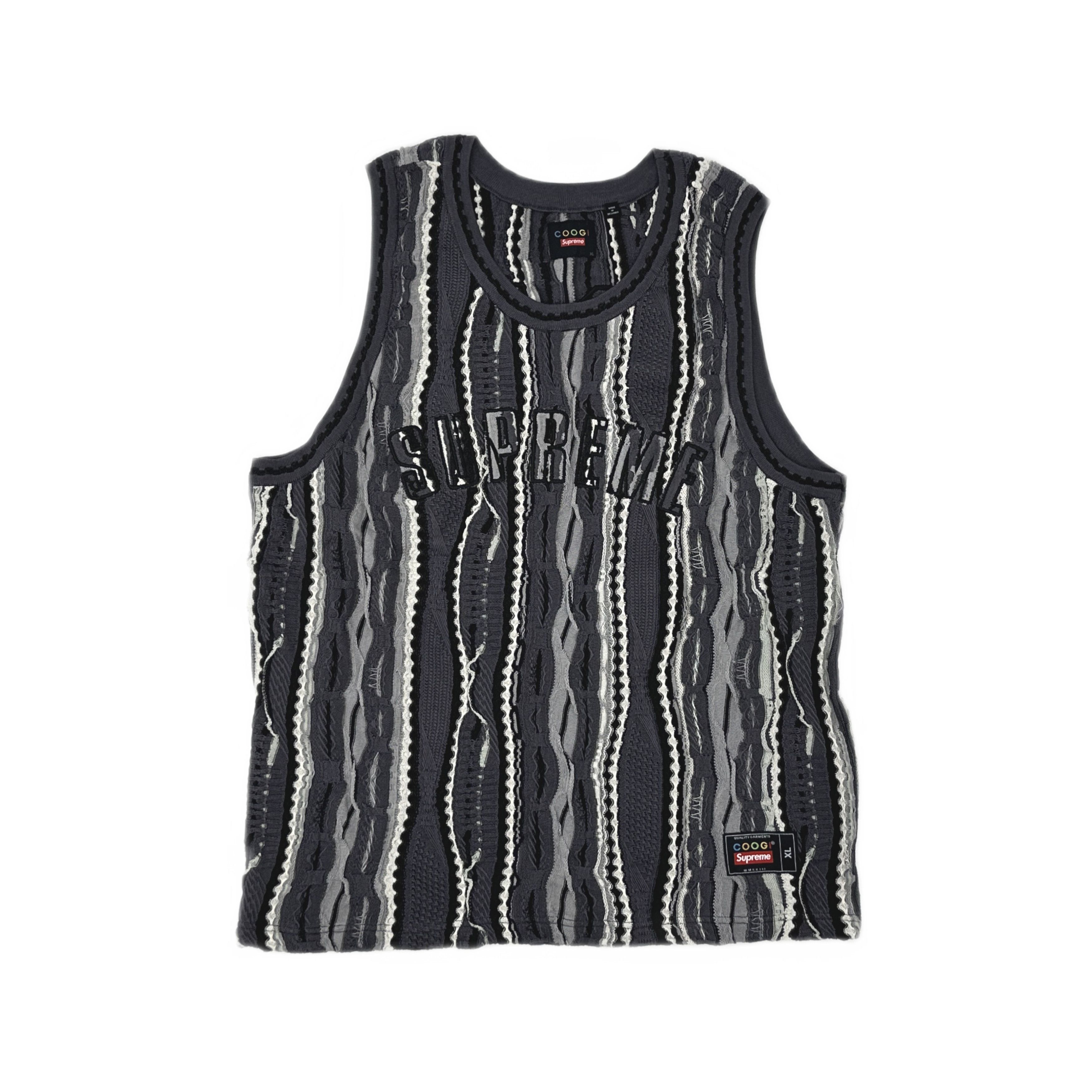 Supreme Supreme x COOGI Striped Logo Basketball Jersey XL Size US XL / EU 56 / 4 - 1 Thumbnail