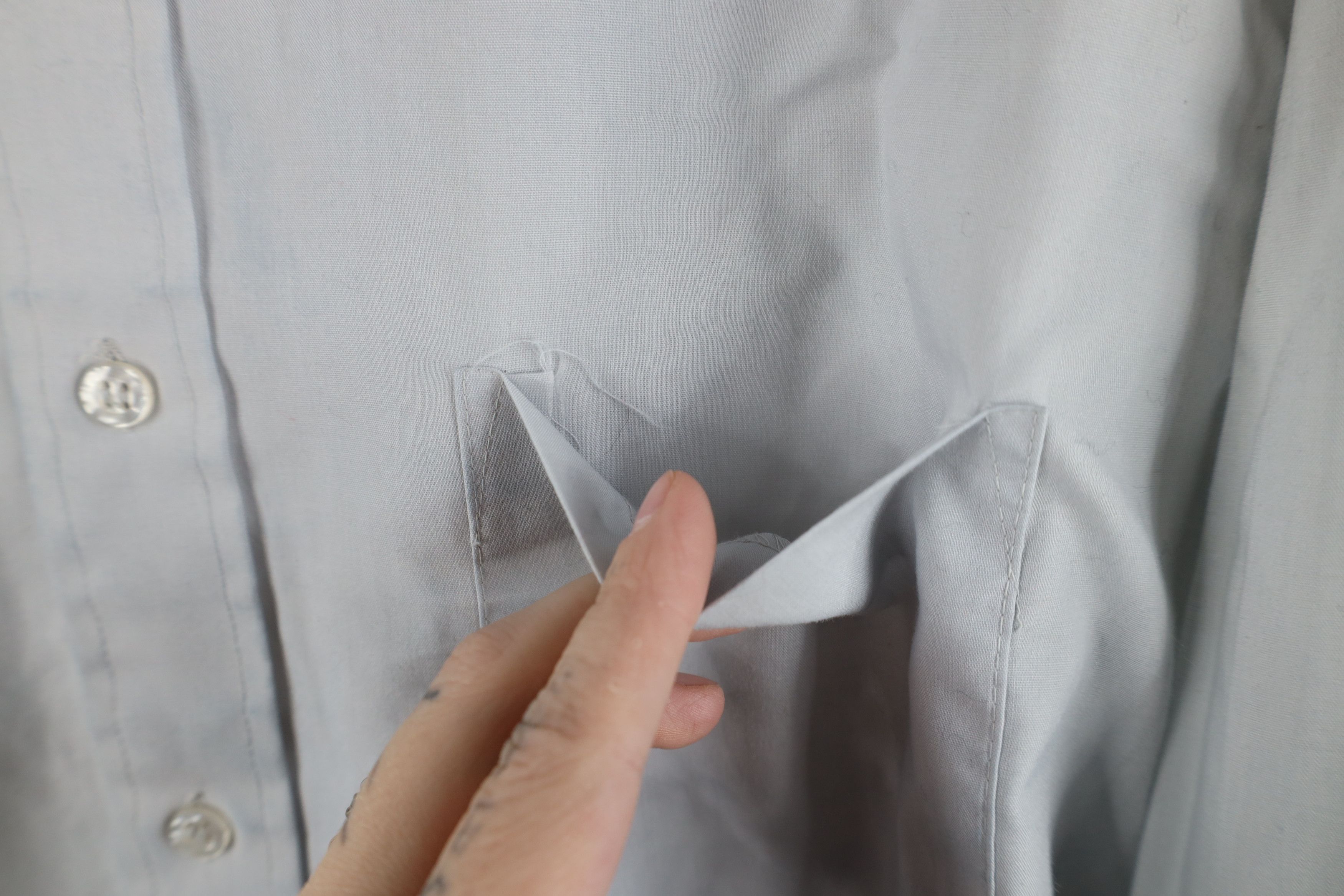 Vintage Vintage 70s Streetwear Permanent Press Collared Button Shirt Size US M / EU 48-50 / 2 - 7 Thumbnail