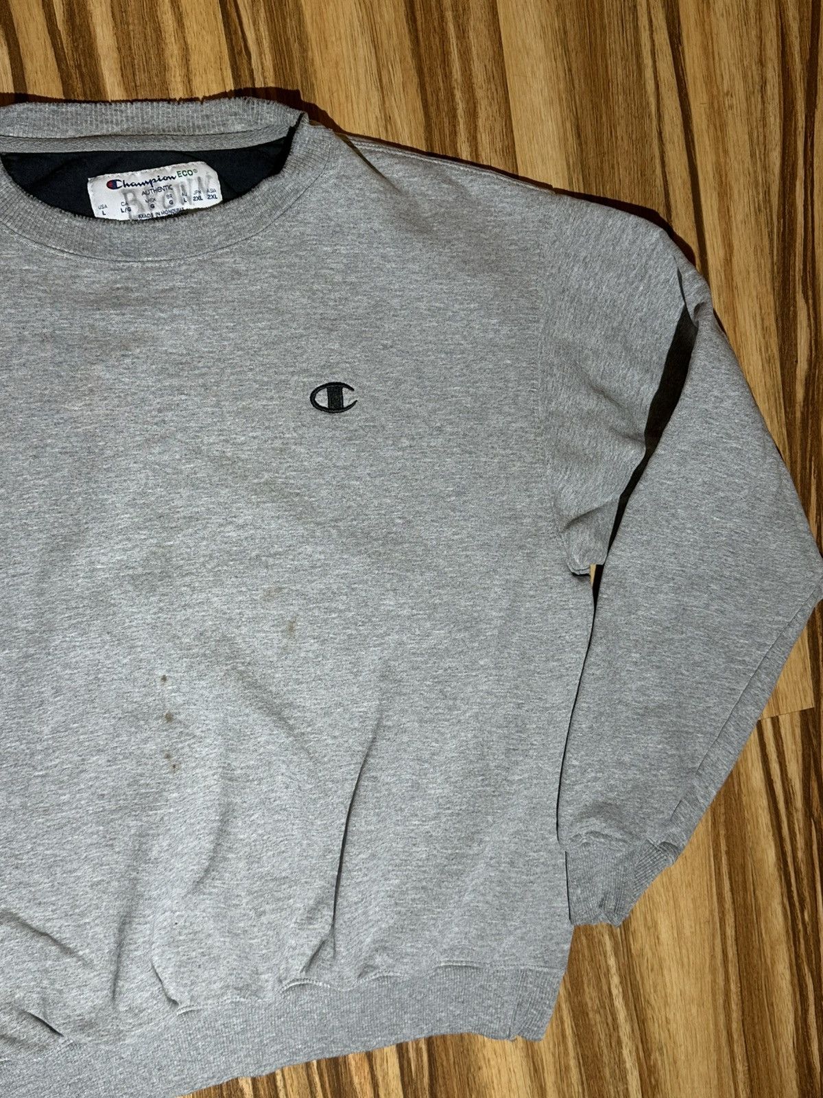 Cabelas Champion Gray crewneck with black logo Size US L / EU 52-54 / 3 - 4 Thumbnail
