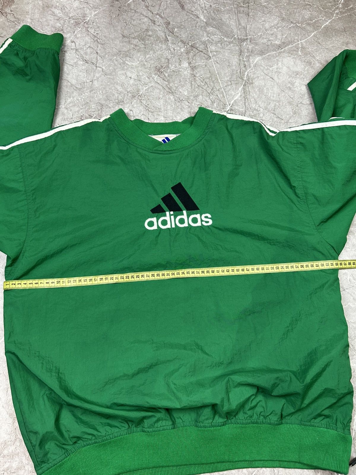 Adidas Vintage 90s Adidas Jacket Mens Large Green Lined Pullover Size US M / EU 48-50 / 2 - 12 Thumbnail