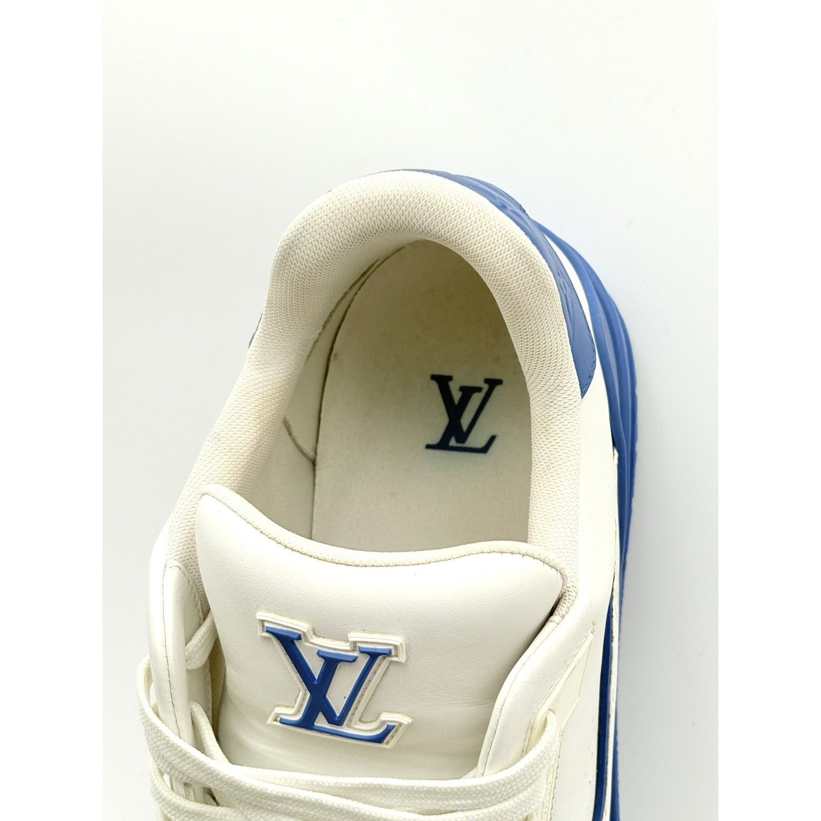 Louis Vuitton Louis Vuitton Trainer ' White Blue ' | SUPER CLEAN! Size US 11.5 / EU 44-45 - 12 Thumbnail