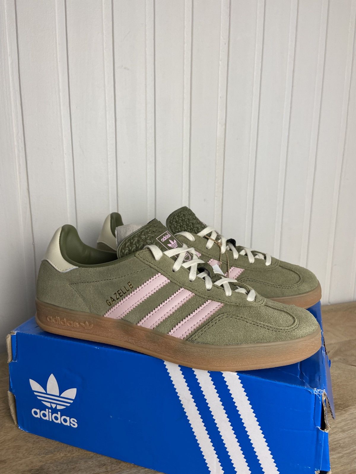 Adidas New adidas Gazelle Indoor "Focus Olive" rare size 7,5US Size US 7.5 / IT 37.5 - 5 Thumbnail