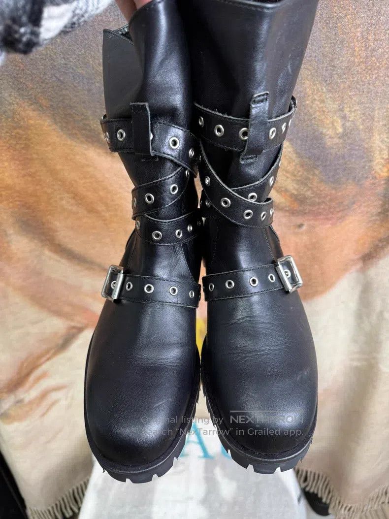 Comme des Garcons Comme Des Garcons Lace-up Buckle Punk Engineer Boots Size US 4.5 / IT 34.5 - 6 Thumbnail