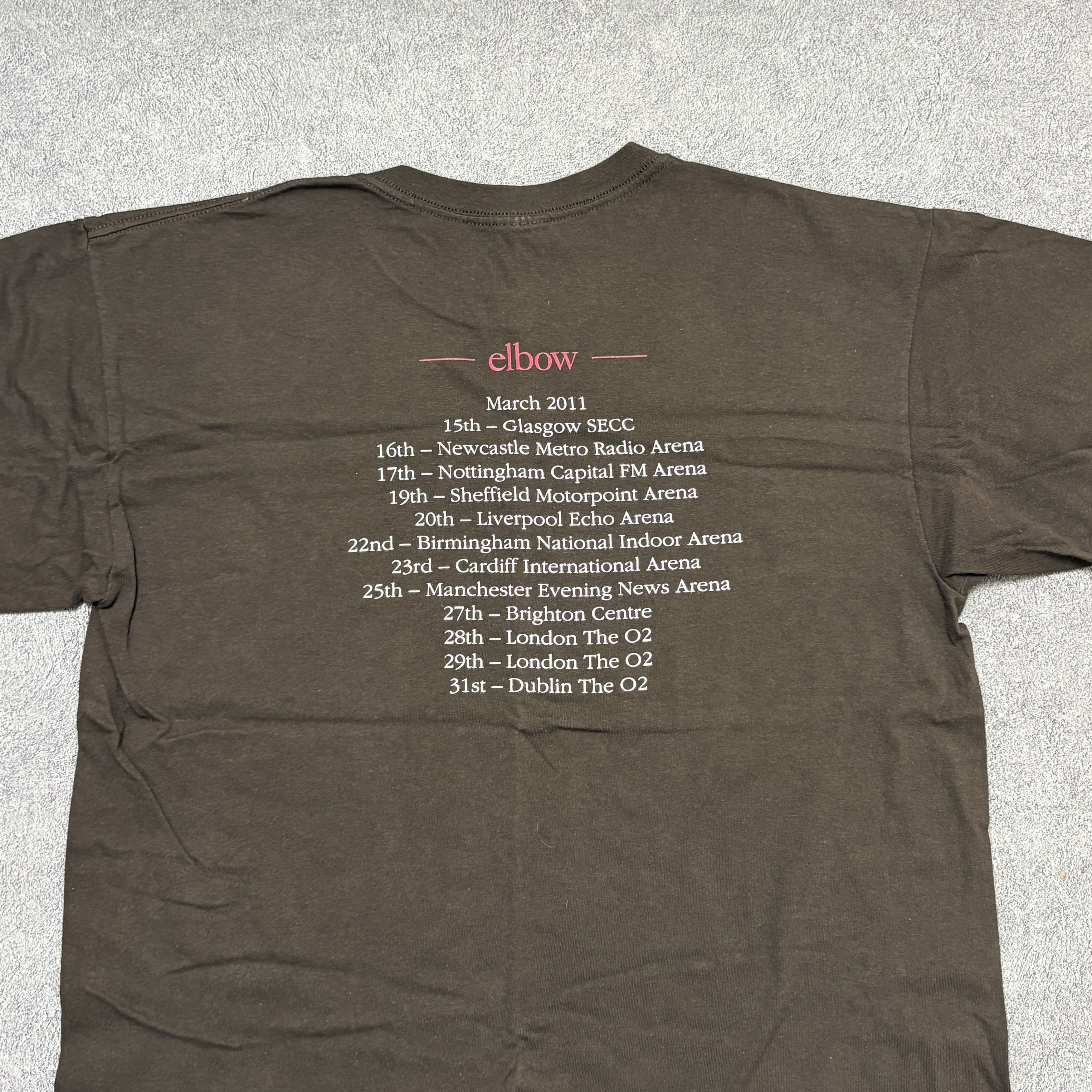 Band Tees Elbow Shirt Tour Britpop Rock Band Tee Coldplay Oasis Size US L / EU 52-54 / 3 - 9 Thumbnail