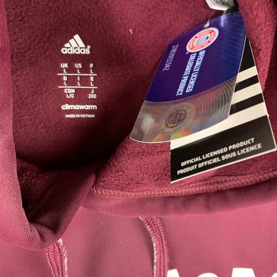 Adidas Texas A&M Aggies Large Pullover Hoodie Sweatshirt New Men Size US L / EU 52-54 / 3 - 3 Thumbnail