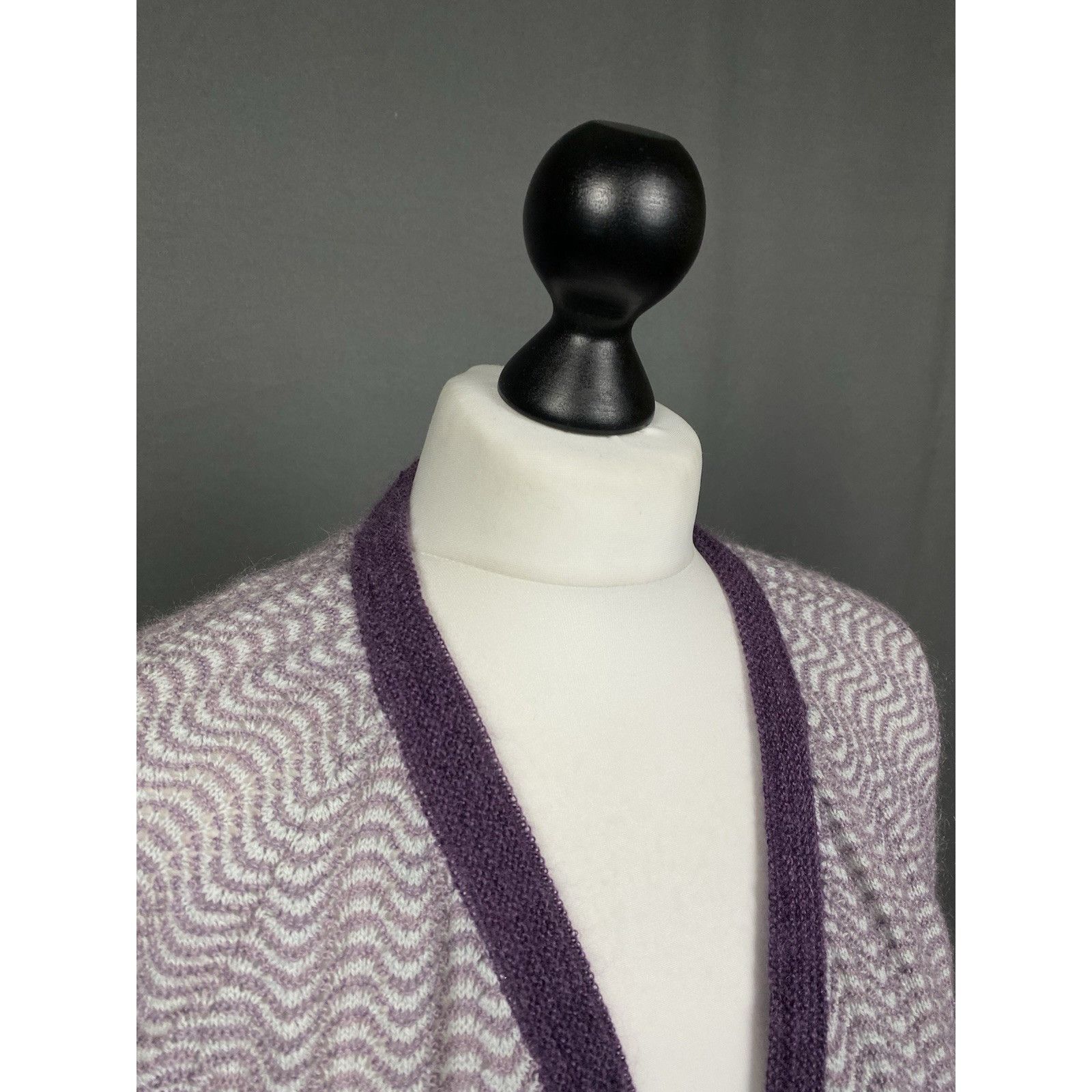 Missoni Missoni Women's Wool Multicolored Long Open Front Knit Cardi Size M / US 6-8 / IT 42-44 - 6 Thumbnail