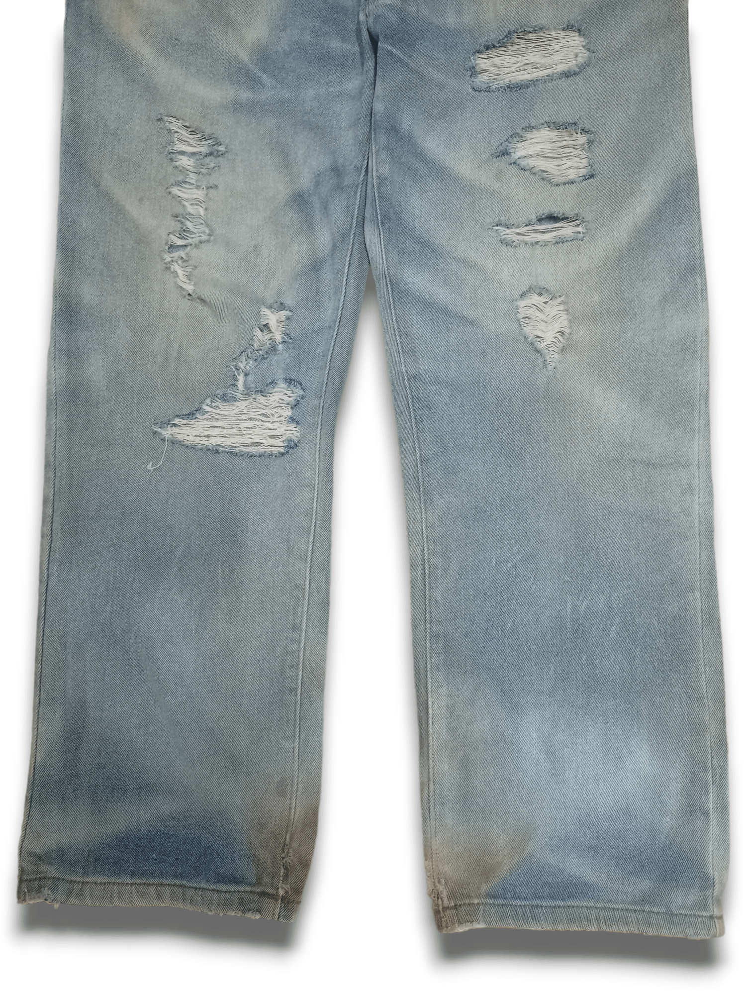 Japanese Brand Vintage Japanese Brand Faded Wash Distressed Baggy Jeans Size US 34 / EU 50 - 7 Thumbnail