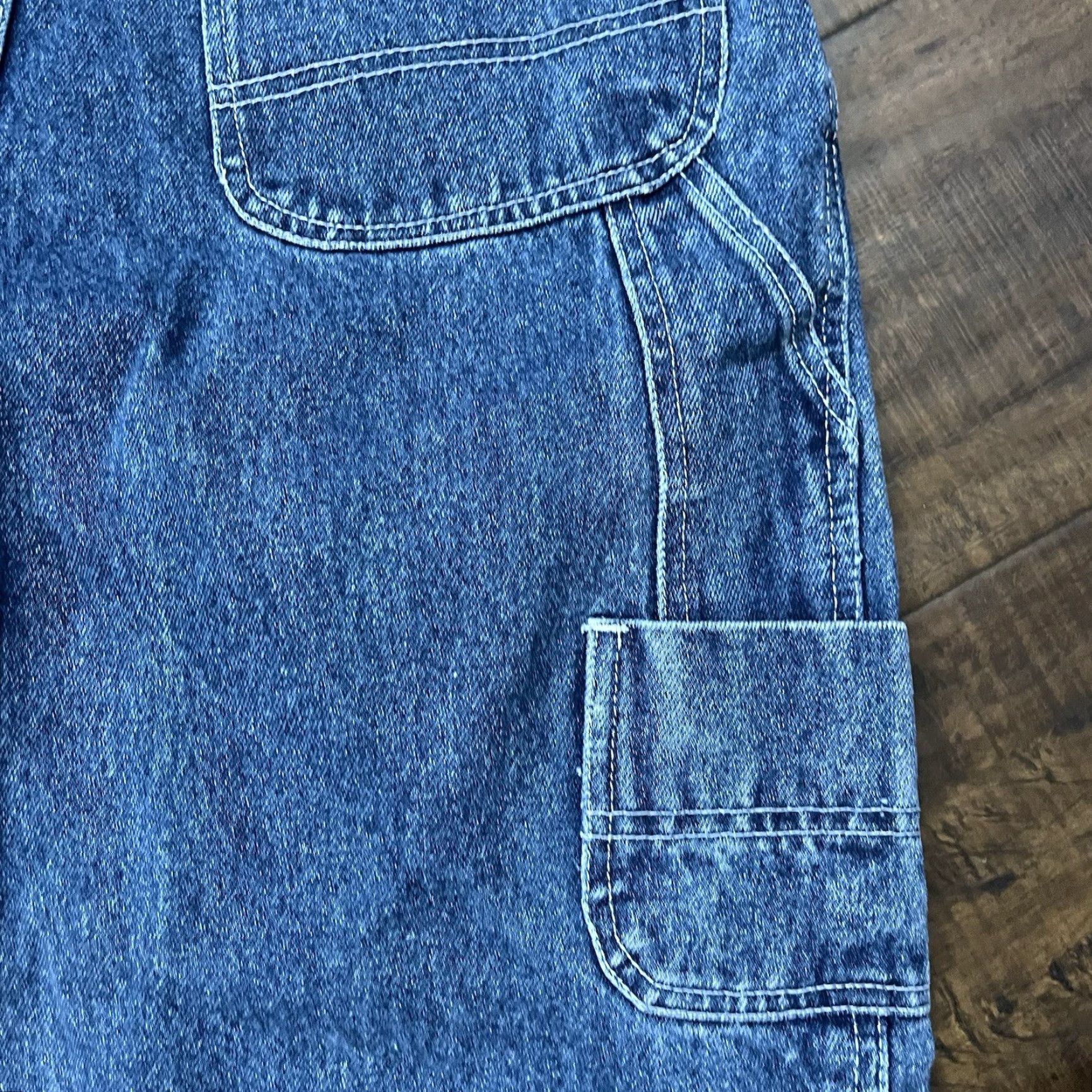 Karl Kani VINTAGE Karl Kani Jeans Baggy Wide Leg JNCO Style Denim Blue Womens 14 28W 26In Inseam Size 14 Size 28" / US 6 / IT 42 - 4 Thumbnail