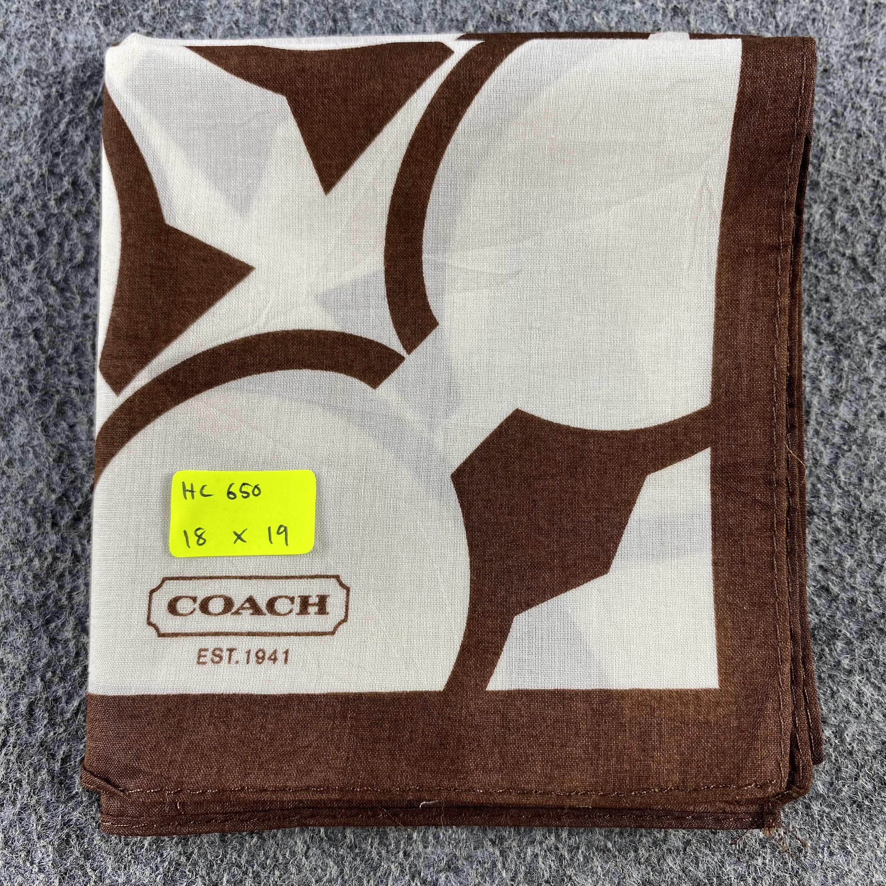 Coach × Vintage Coach Handkerchief/Neckerchief/Bandana HC650 Size ONE SIZE - 5 Thumbnail
