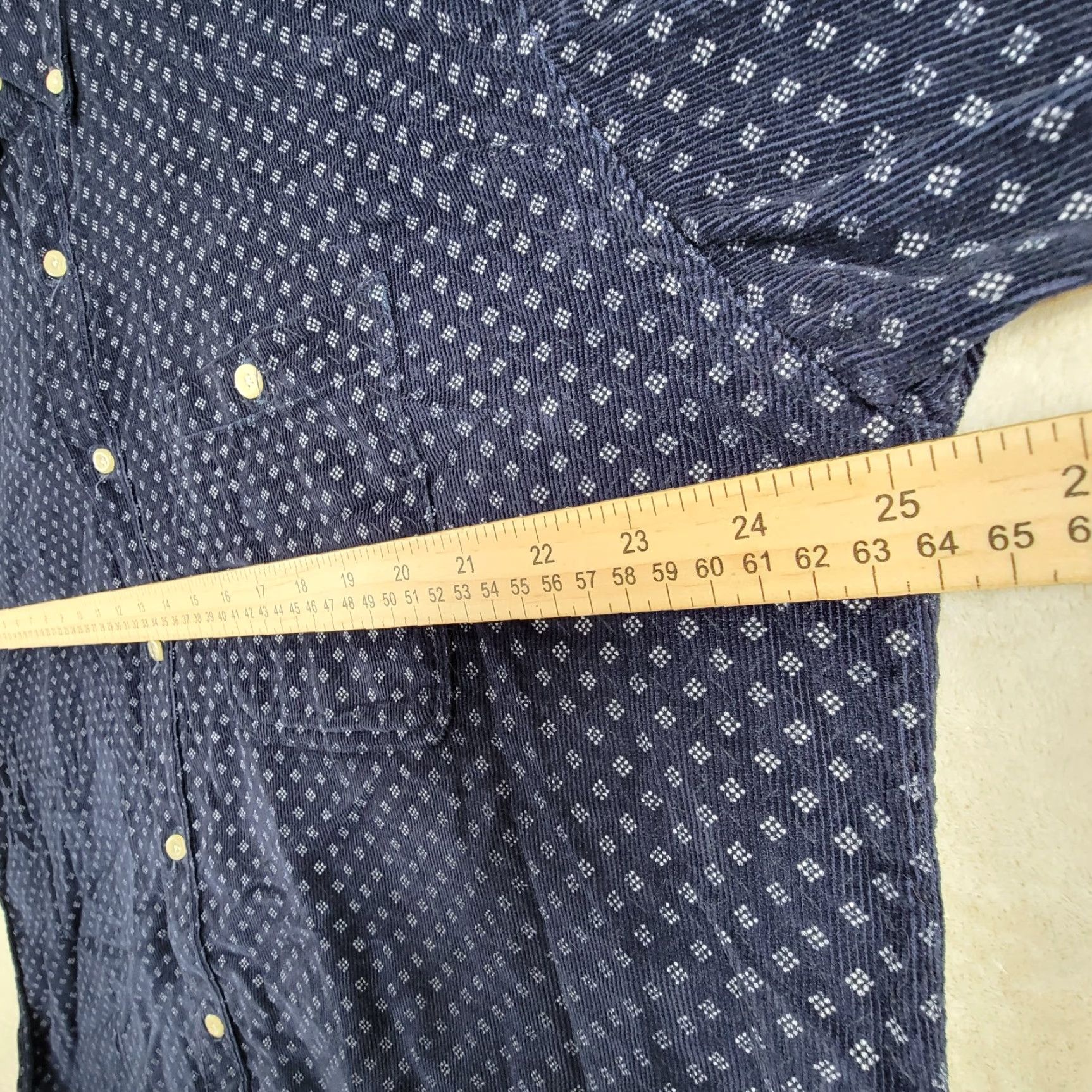 Vintage Northwest Territory Shirt Mens Large Blue Long Sleeve Button Down Diamond Print Size US L / EU 52-54 / 3 - 7 Thumbnail