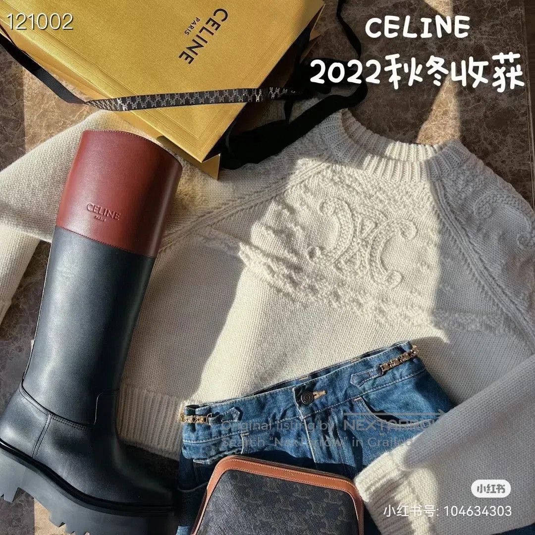 Celine Celine Colorblock Riding Boots. Size US 8 / IT 38 - 8 Thumbnail
