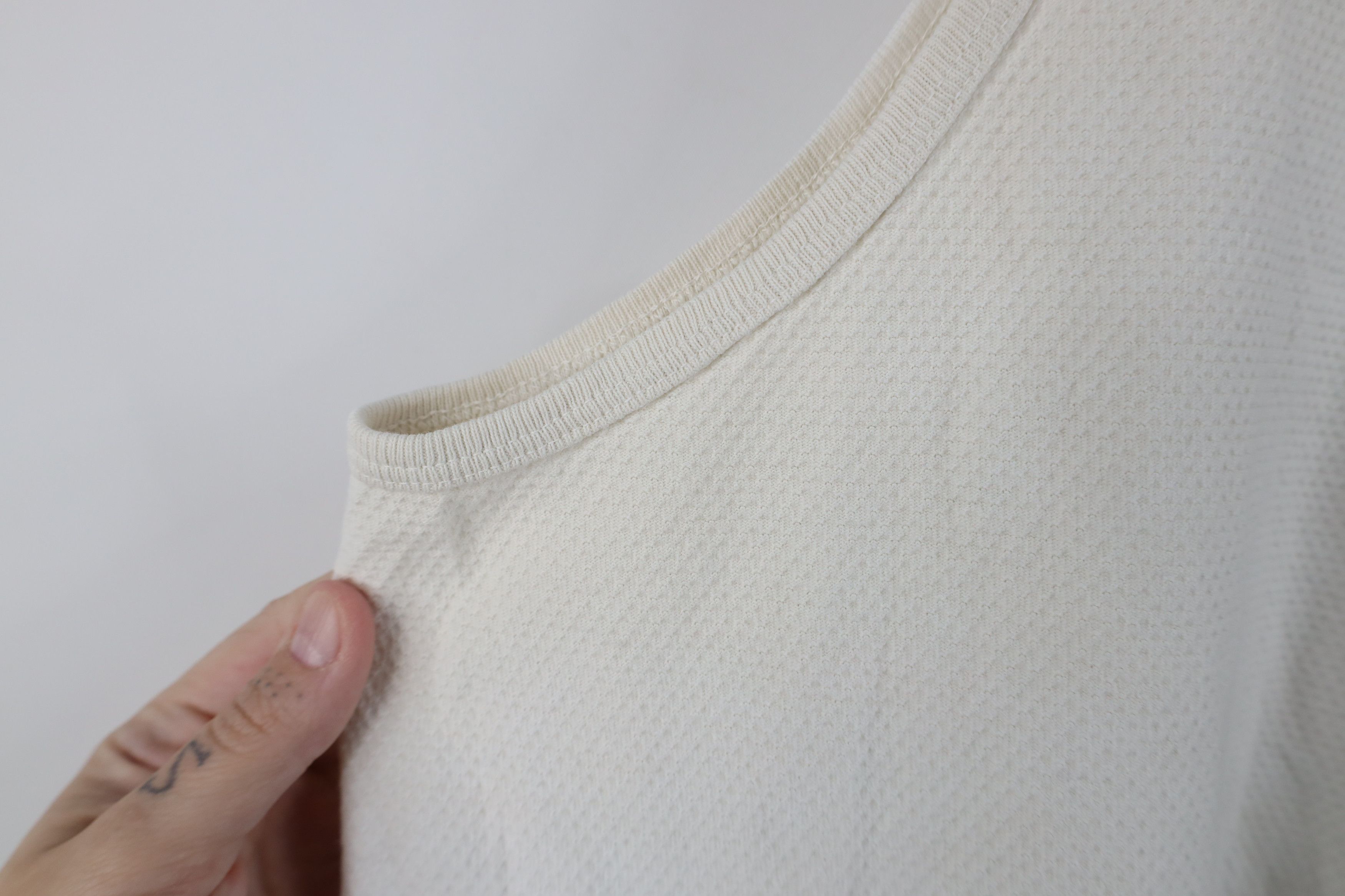 Speedo Vintage Y2K 2000 Speedo Thermal Knit Tank Top T-Shirt White Size US L / EU 52-54 / 3 - 7 Thumbnail