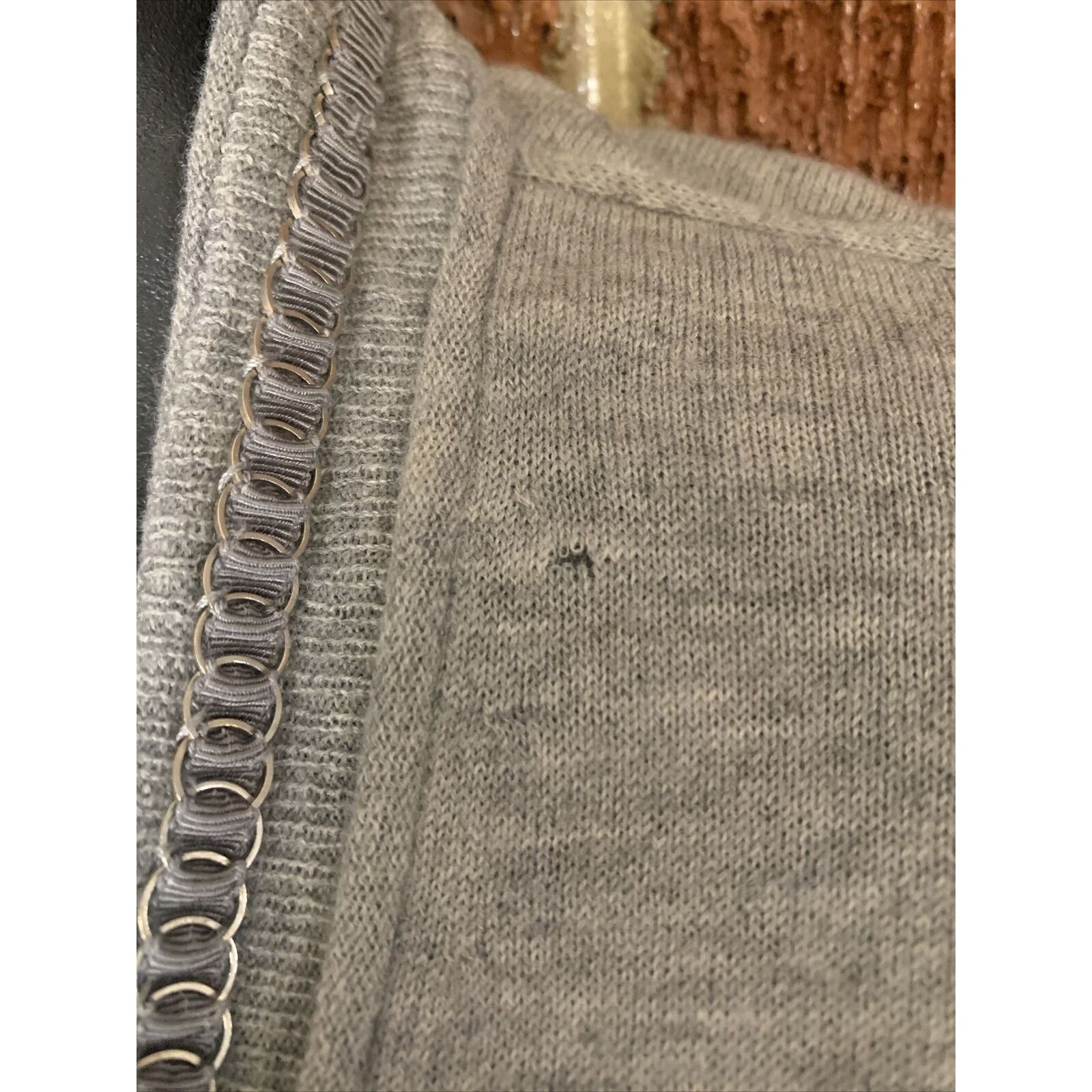 Banana Republic Banana Republic Women’s Cardigan Chain link Gray Medium Size M / US 6-8 / IT 42-44 - 4 Thumbnail