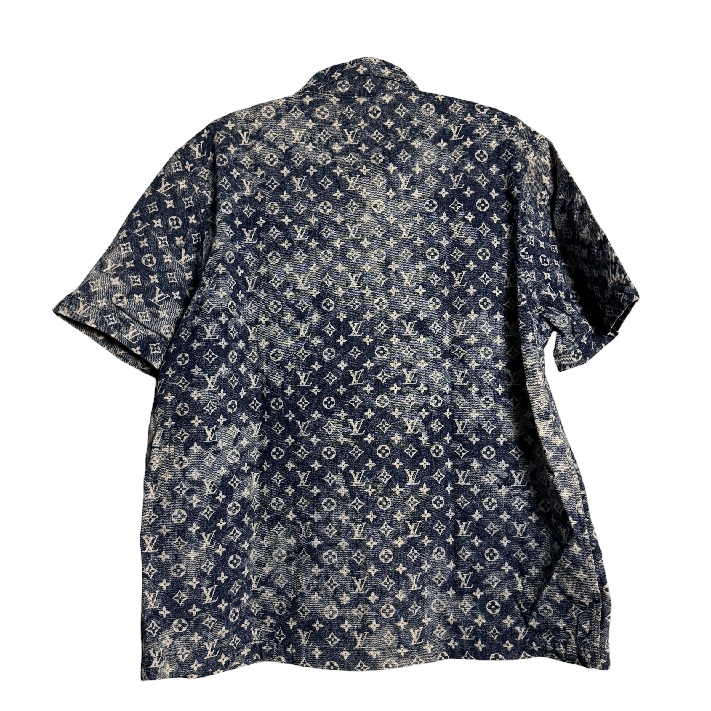 Louis Vuitton 🔥RARE🔥Louis Vuitton LV Bandana Denim OVP Button Up Shirt Size US XL / EU 56 / 4 - 3 Thumbnail