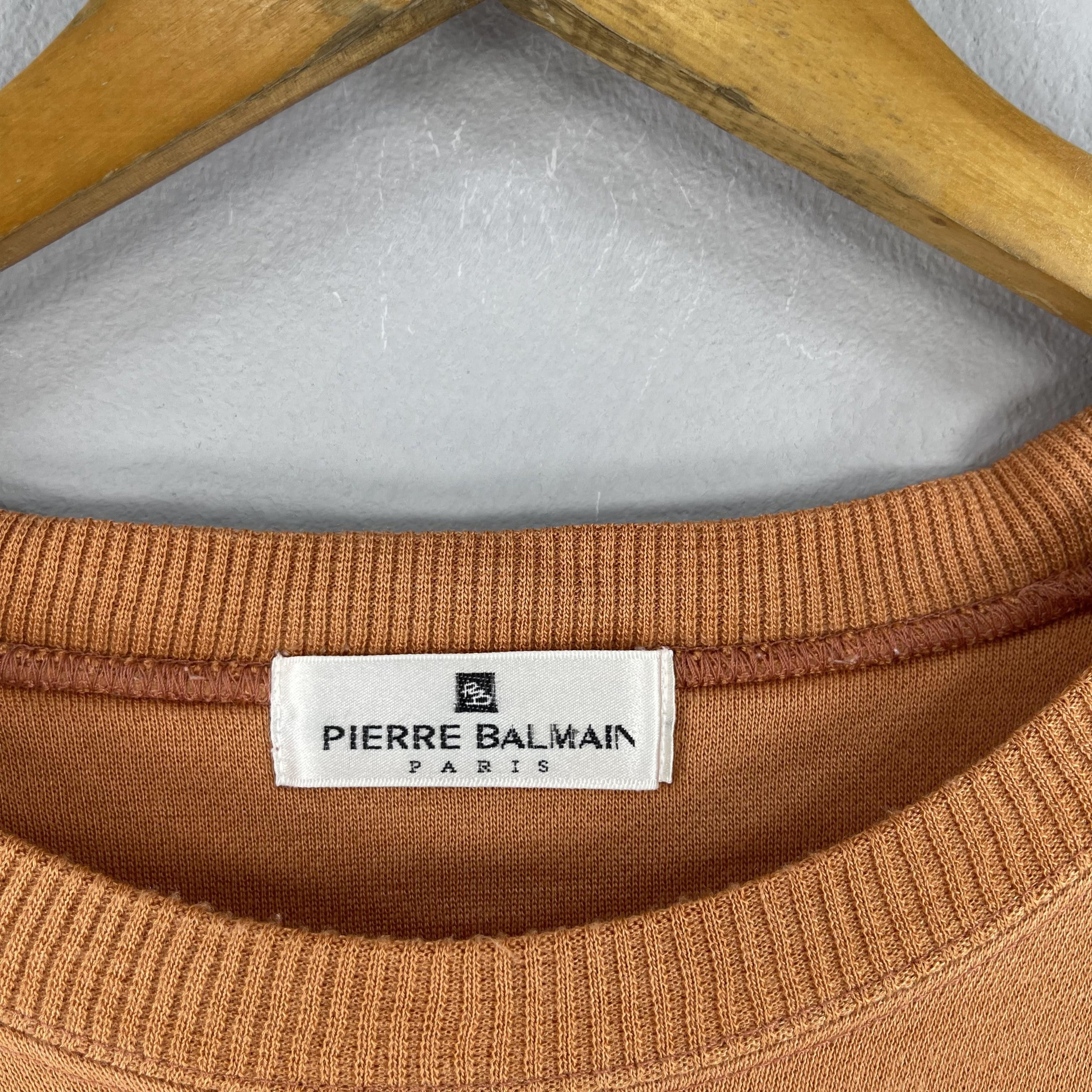 Pierre Balmain Vintage PIERRE BALMAIN Embroidery Logo Sweatshirt Size US L / EU 52-54 / 3 - 7 Thumbnail