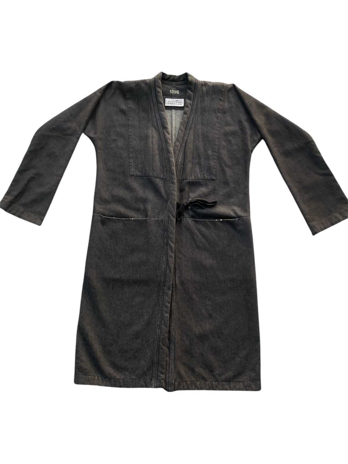 Maison Margiela ‼️LAST DROP‼️MM6 Long Coat Wrap Denim Jacket Kimono AvantGarde Size US M / EU 48-50 / 2 - 2 Thumbnail
