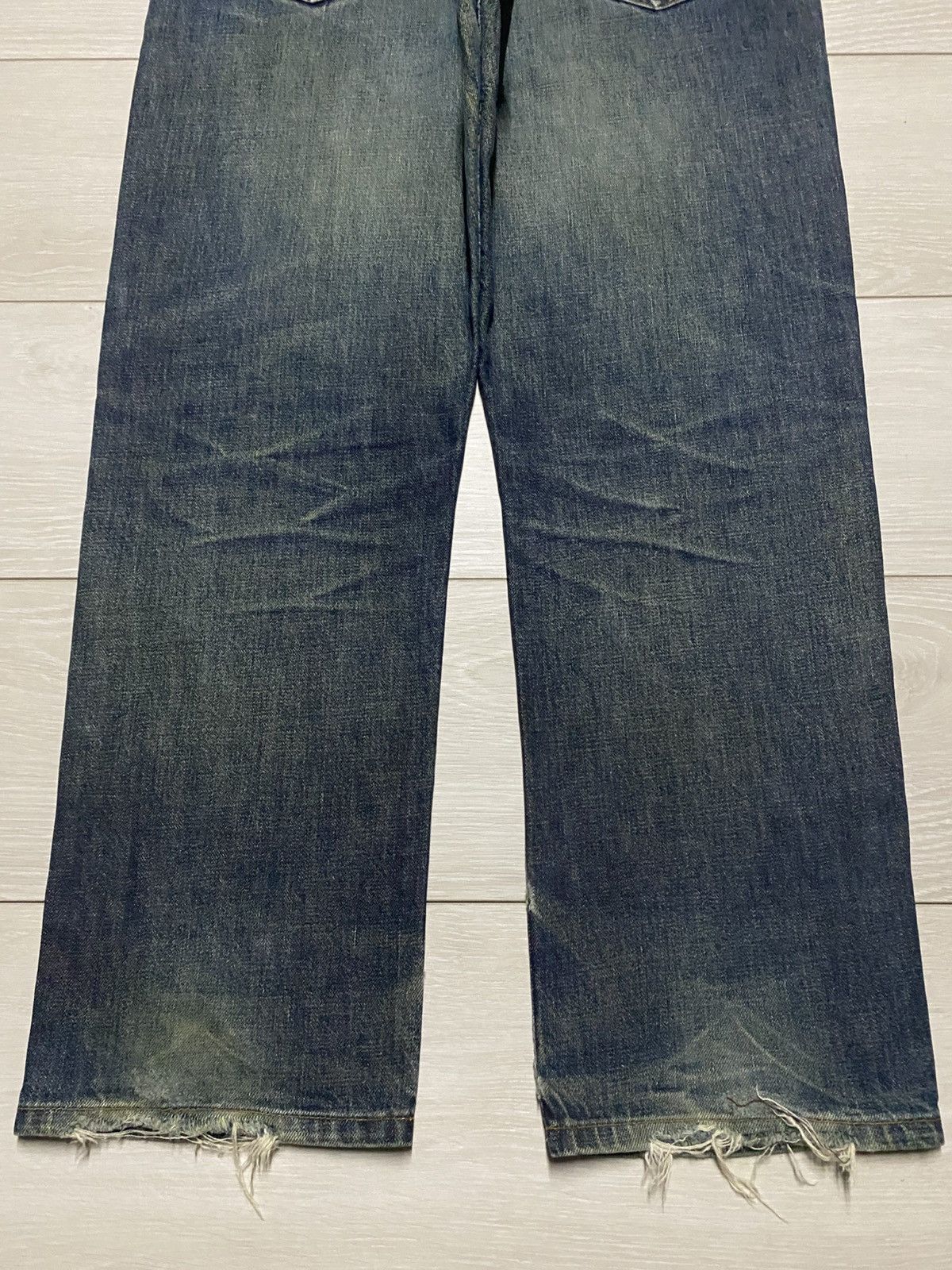 Japanese Brand Vintage Japanese Brand Mud Wash Distressed Loose Jeans Size US 34 / EU 50 - 6 Thumbnail