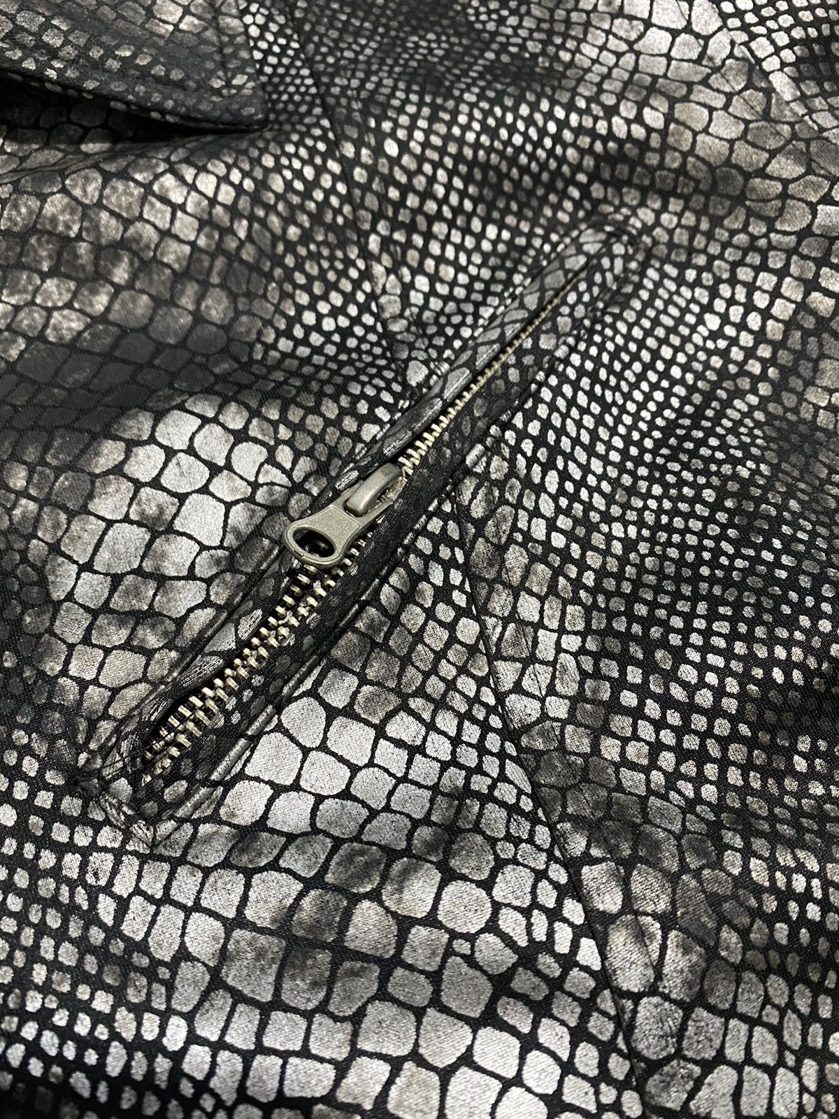 Vintage Hukuya Snake Skin asymmetric jacket