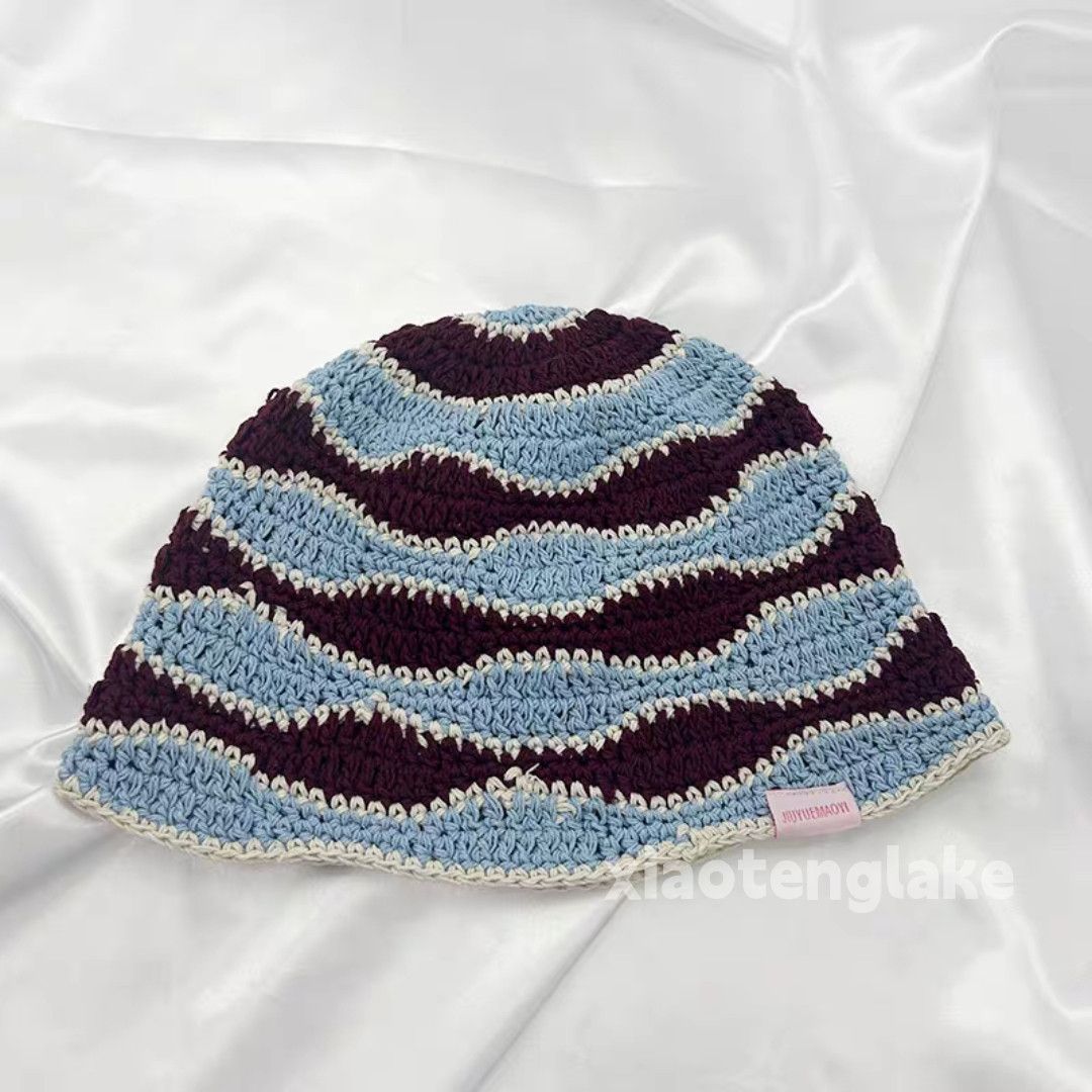 Vintage Unisex outdoor utility sports bucket knitted cap hat Size ONE SIZE - 1 Preview