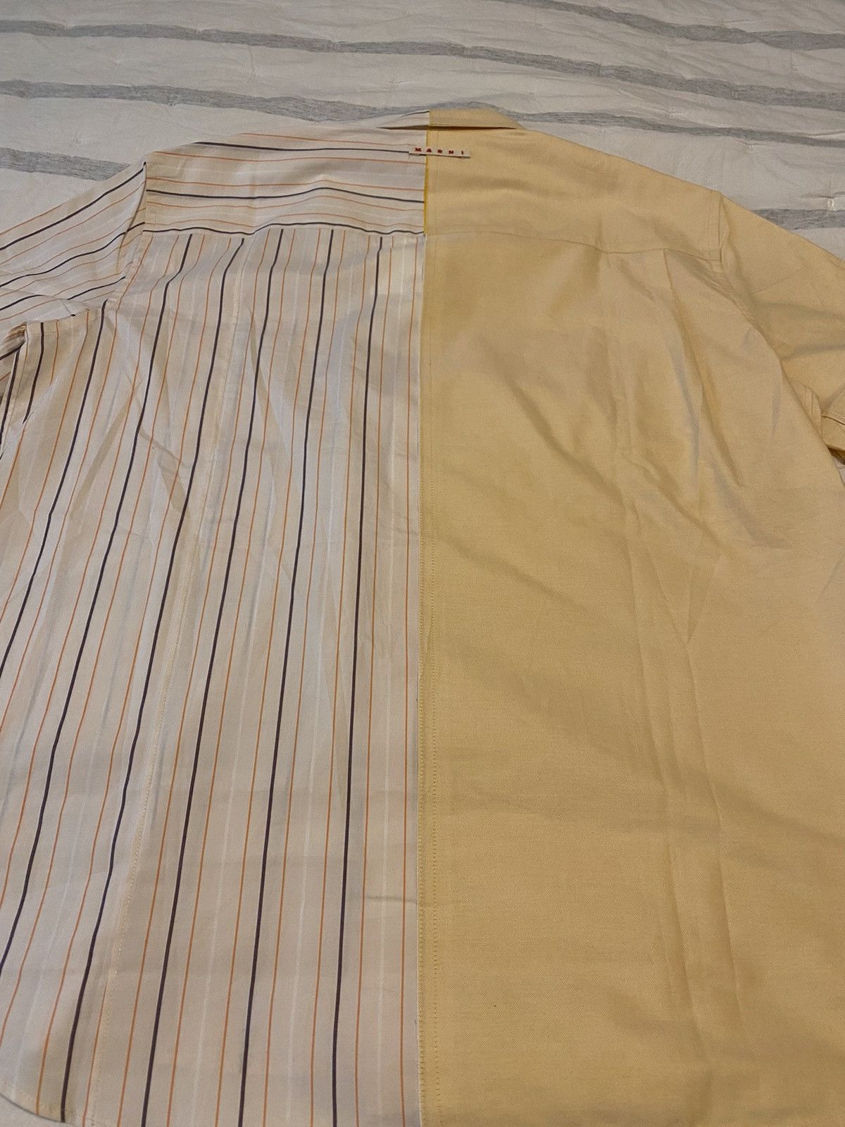 Marni Marni Half Poplin Stripe Shirt Sz54 NWT Size US XXL / EU 58 / 5 - 18 Thumbnail