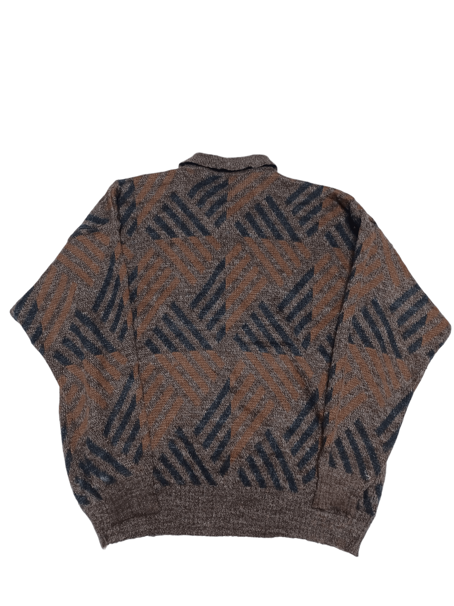 Other MADE IN ITALY VINTAGE WOOL QUATER SWEATER 1/4 OLDMONEY Size US XL / EU 56 / 4 - 2 Thumbnail