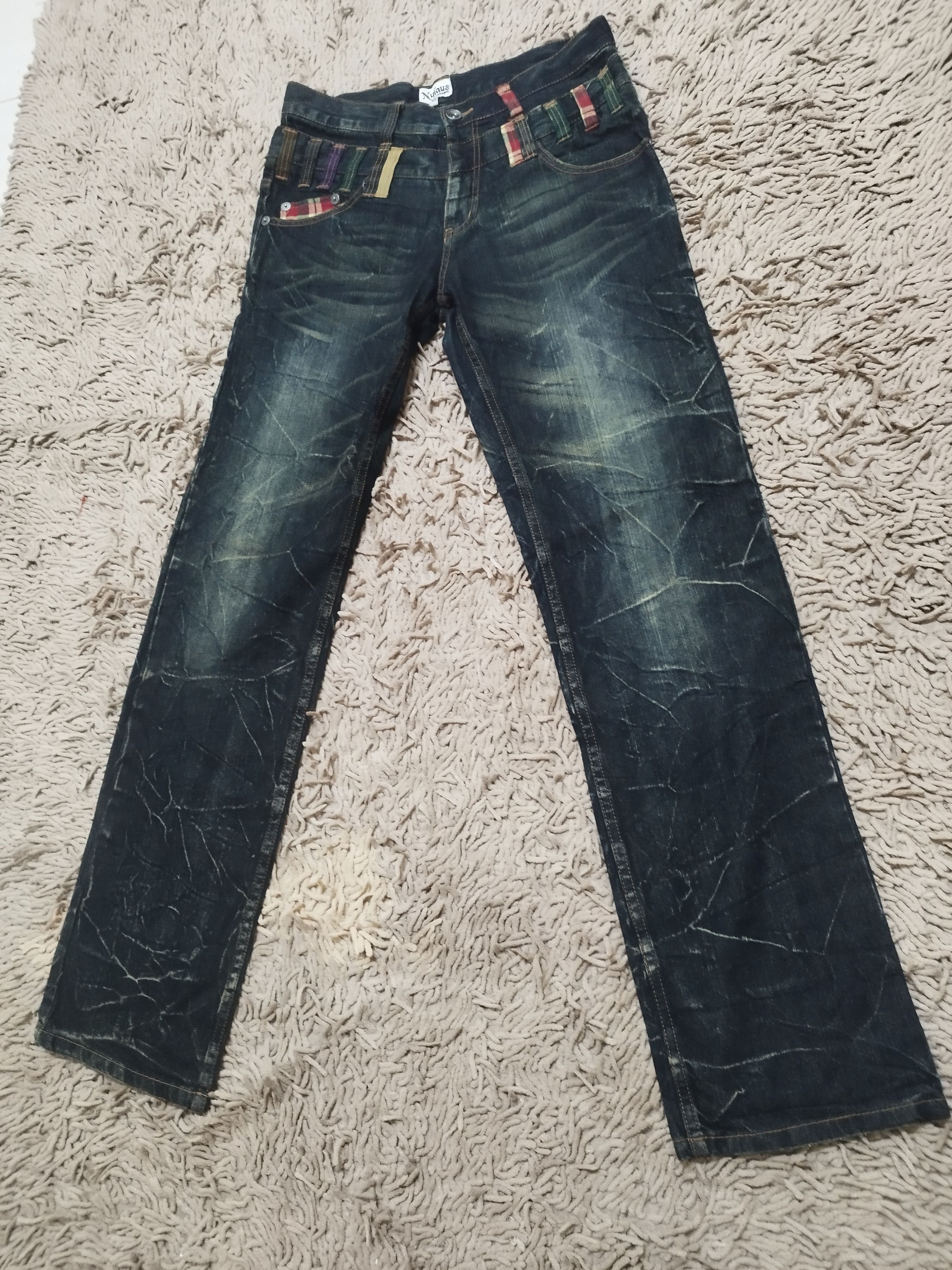 GOSTAR DE FUGA × Hysteric Glamour Nylaus Japan Double Waist Jeans Size US 32 / EU 48 - 3 Thumbnail