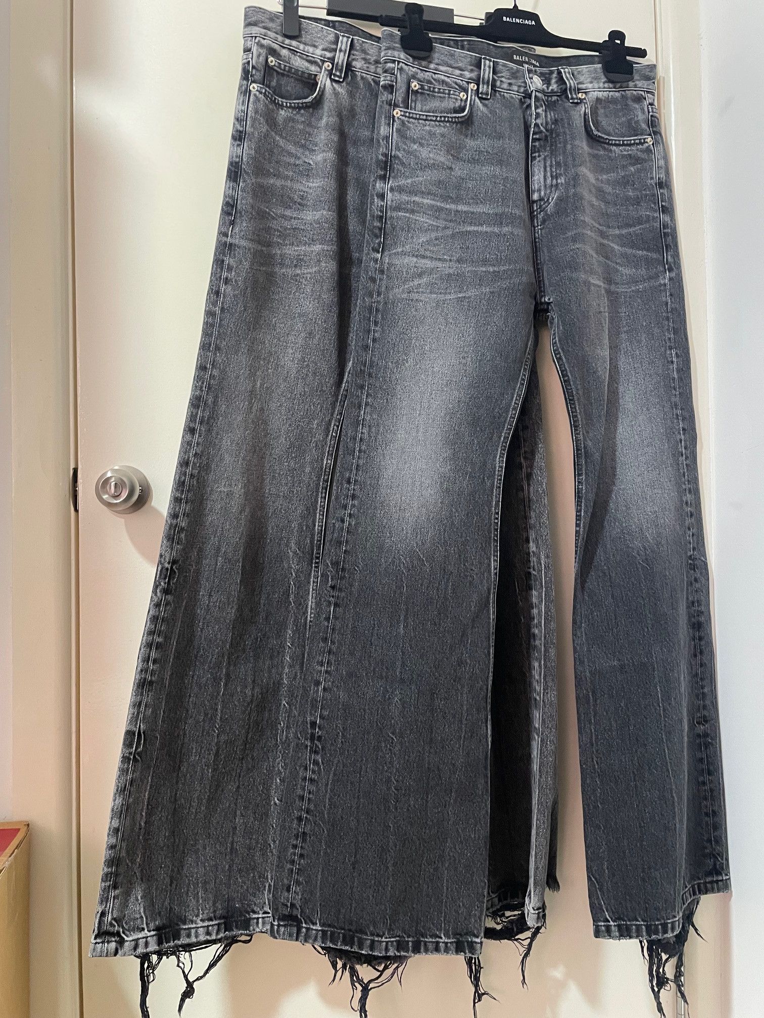 Balenciaga FW22 Lost Tape Flare Jeans S Size US 30 / EU 46 - 4 Thumbnail
