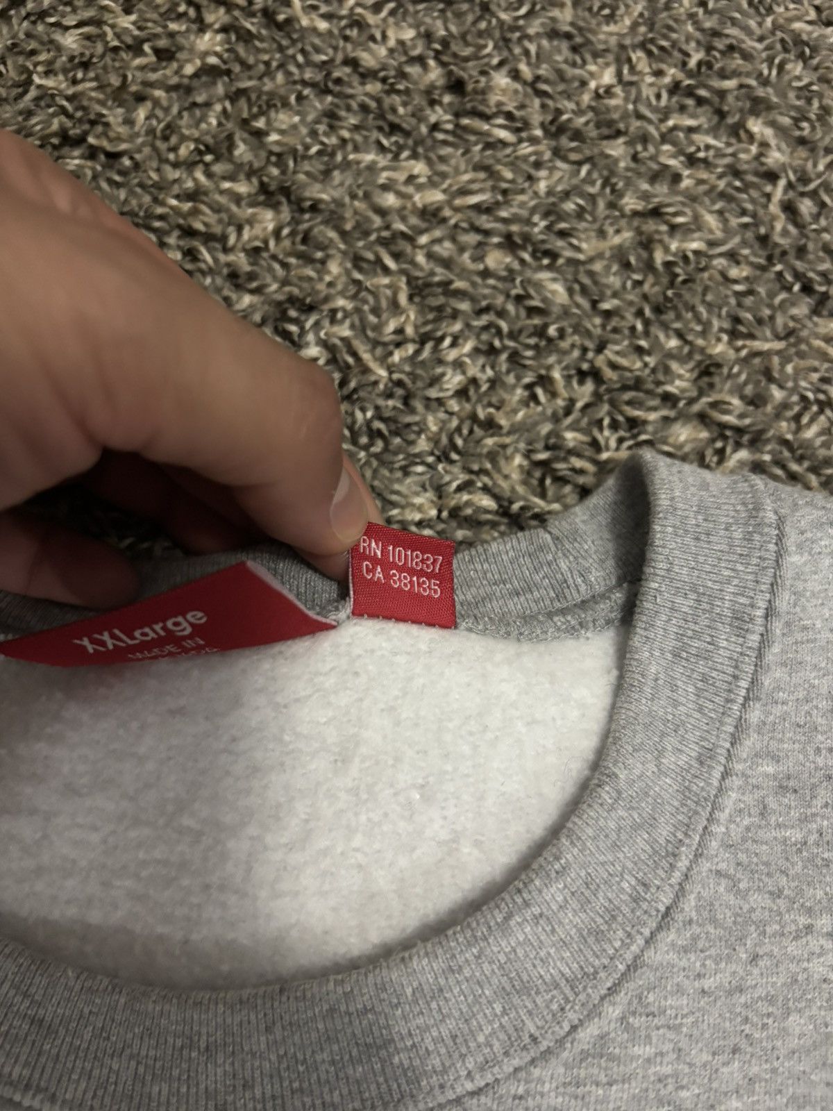 Supreme Supreme Box Logo Crewneck Size US XXL / EU 58 / 5 - 4 Thumbnail