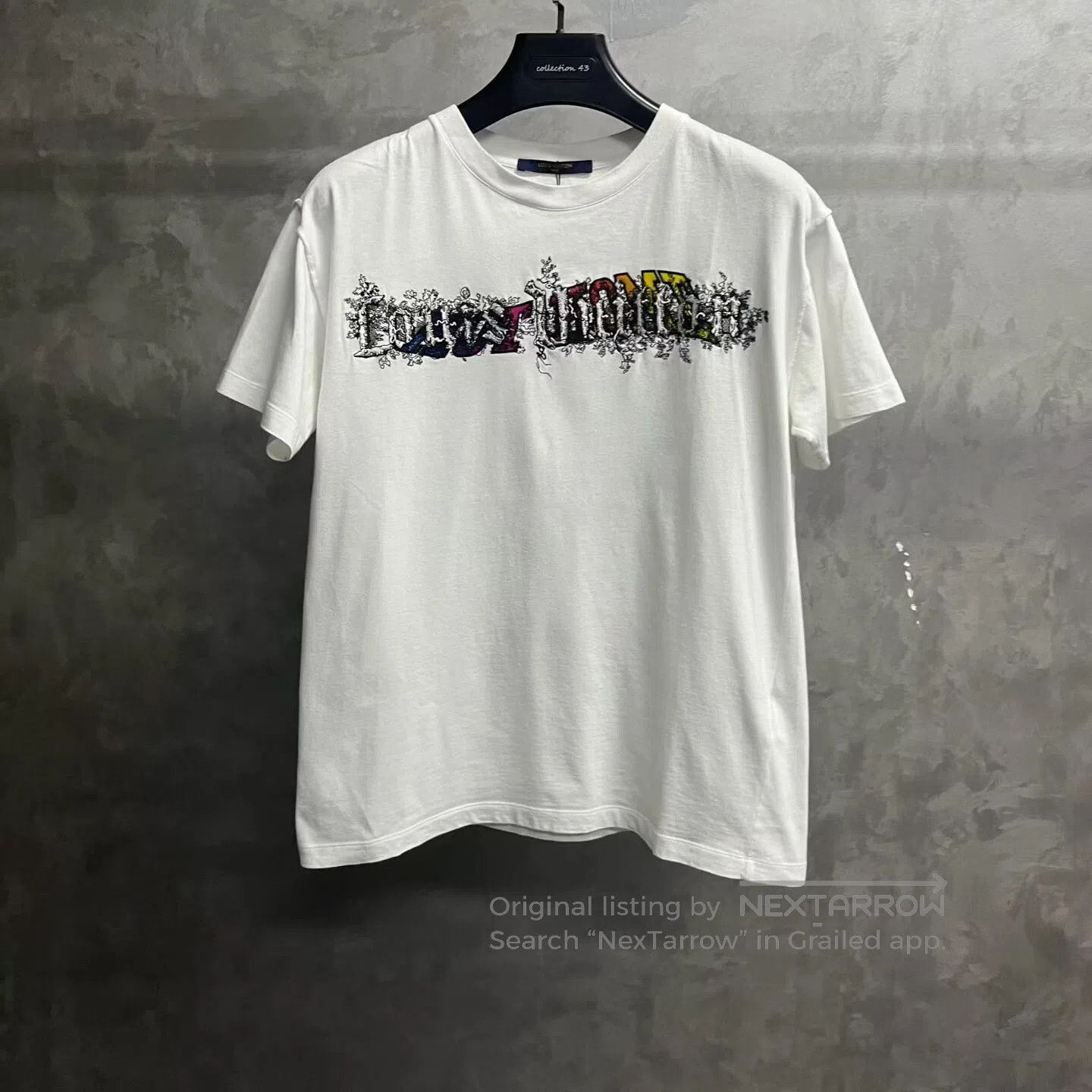 Louis Vuitton Louis Vuitton White patterned printed round-neck short-sle Size US S / EU 44-46 / 1 - 1 Thumbnail
