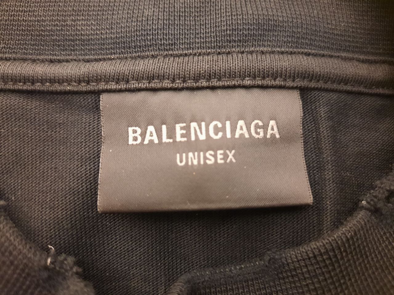 Balenciaga *New* Unity Sports Icon Cropped Distressed Tee Size US S / EU 44-46 / 1 - 3 Thumbnail