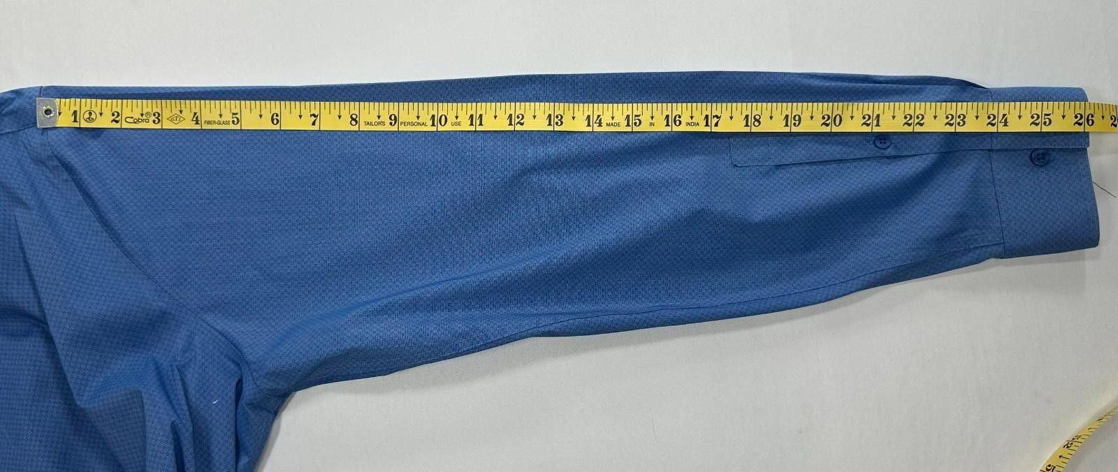 Calvin Klein Calvin Klein Slim Stretch Button Up Blue Men L 16-16.5/32-22 Size 42R - 5 Thumbnail