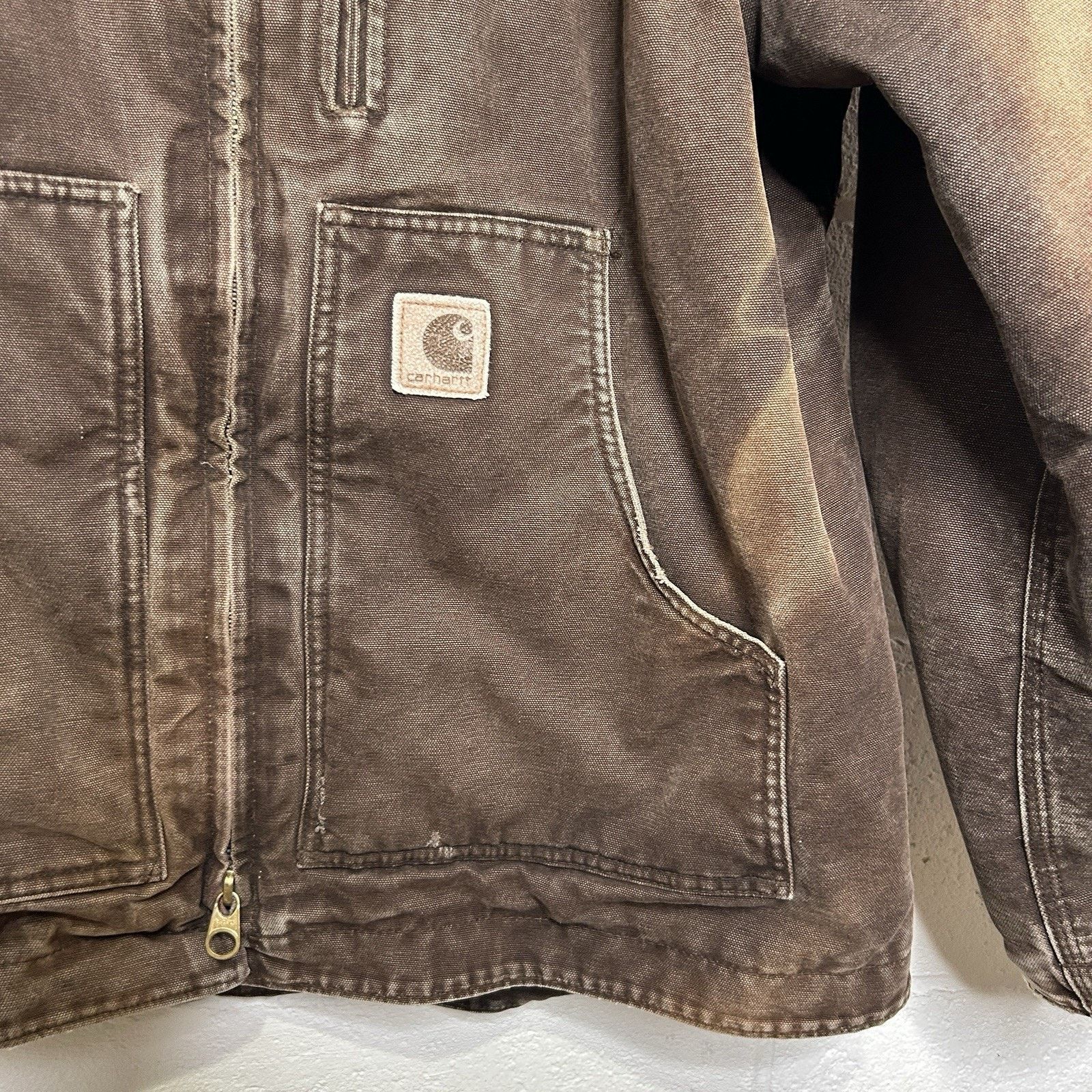 Carhartt Vintage Carhartt Sherpa-Lined Ridge Jacket “Dark Brown” C61 Size US XL / EU 56 / 4 - 3 Thumbnail