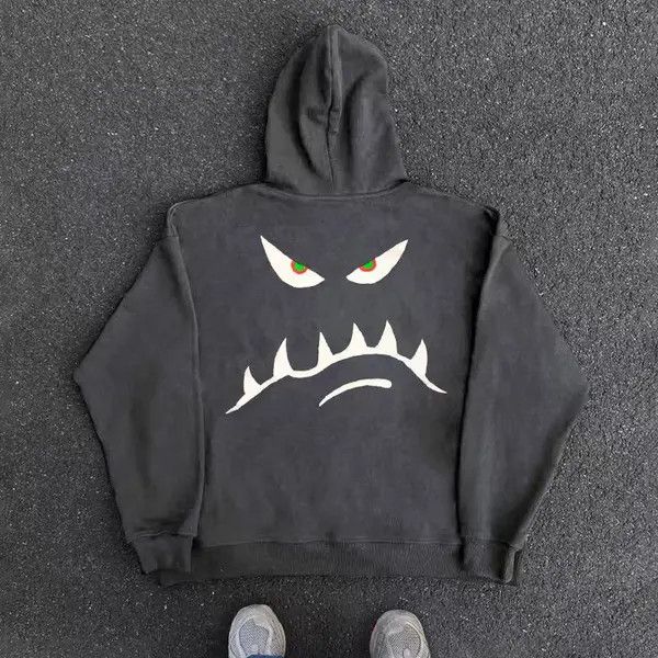 Japanese Brand Vintage Street Hip Hop Fun Design Hooded Sweatshirt Size US XXL / EU 58 / 5 - 1 Thumbnail