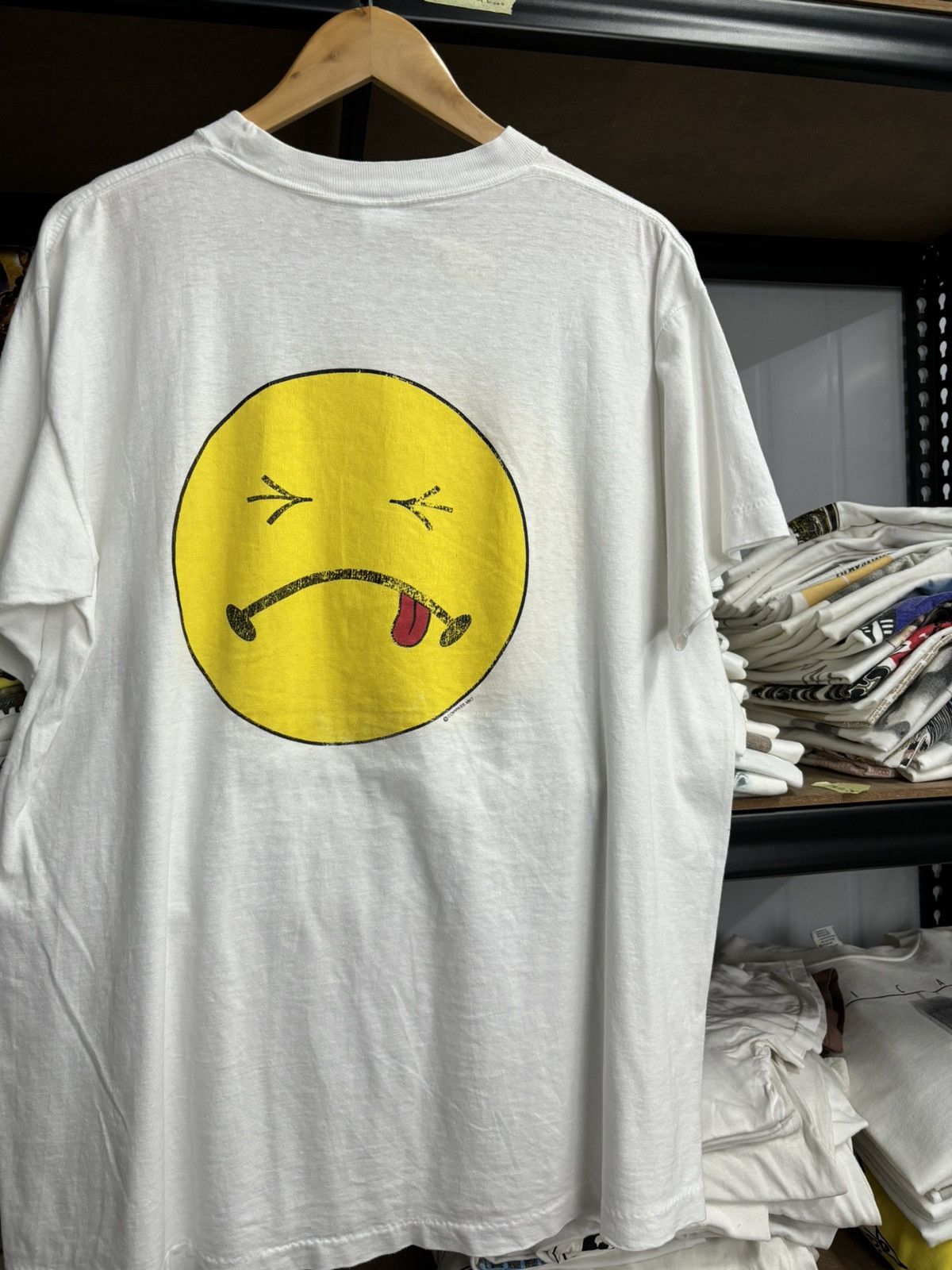 Vintage RARE! Vintage 90’s Smiley Headshot Art Size US XL / EU 56 / 4 - 7 Thumbnail