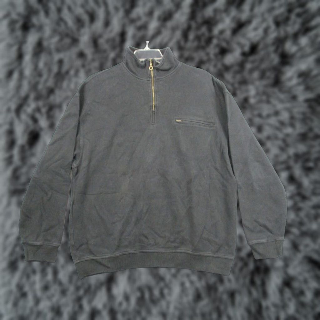 Pendleton Pendleton Sweater Adult XL Black Mock Neck 1/4 Zip Size US XL / EU 56 / 4 - 1 Thumbnail