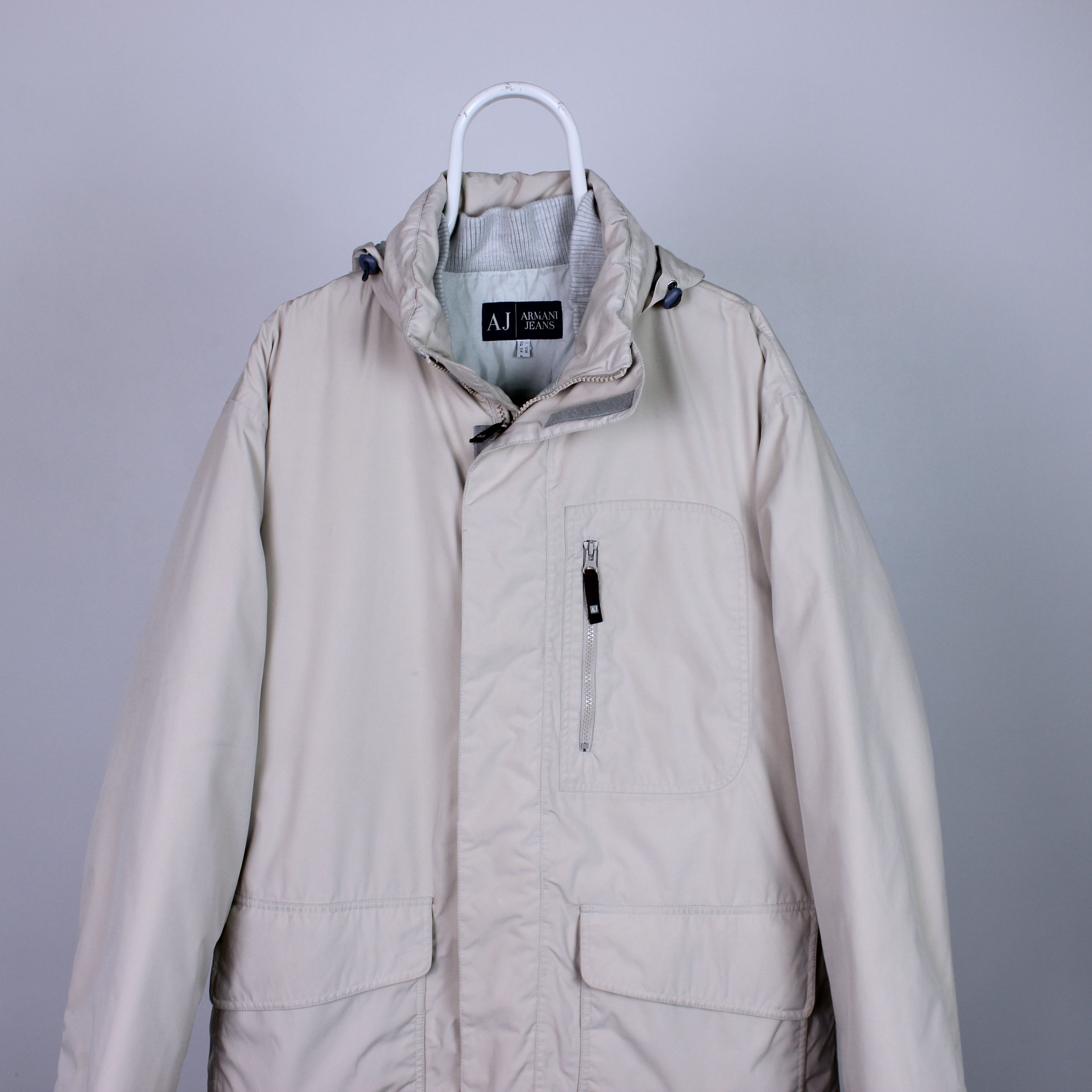 Armani Armani Jeans down jacket heavy winter beige coats L Size US L / EU 52-54 / 3 - 2 Thumbnail
