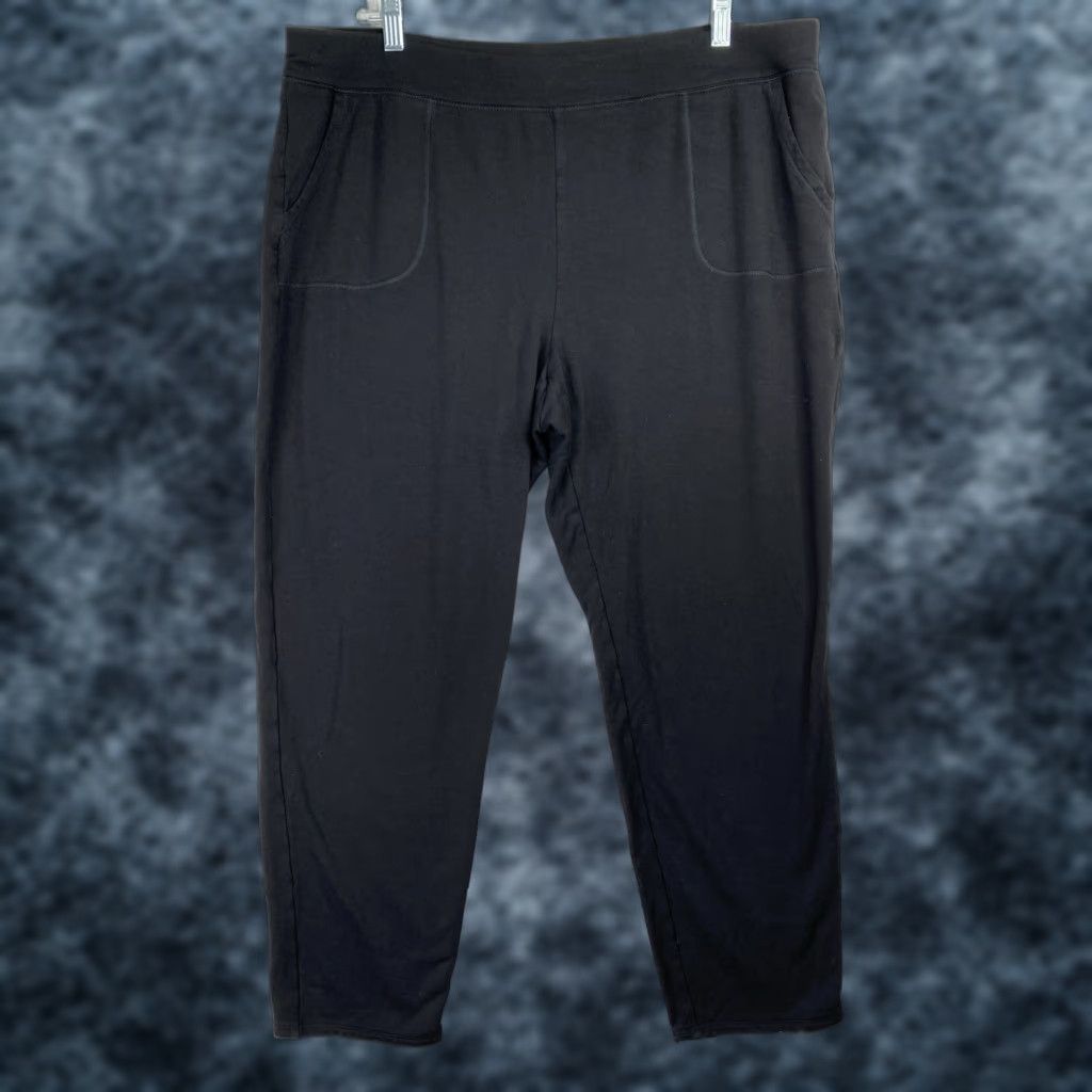 Vintage Chicos Zenergy Leggings Womens XL 3P 16/18P Black Stretch Soft Ankle Pants Size 40" / US 18 - 1 Thumbnail
