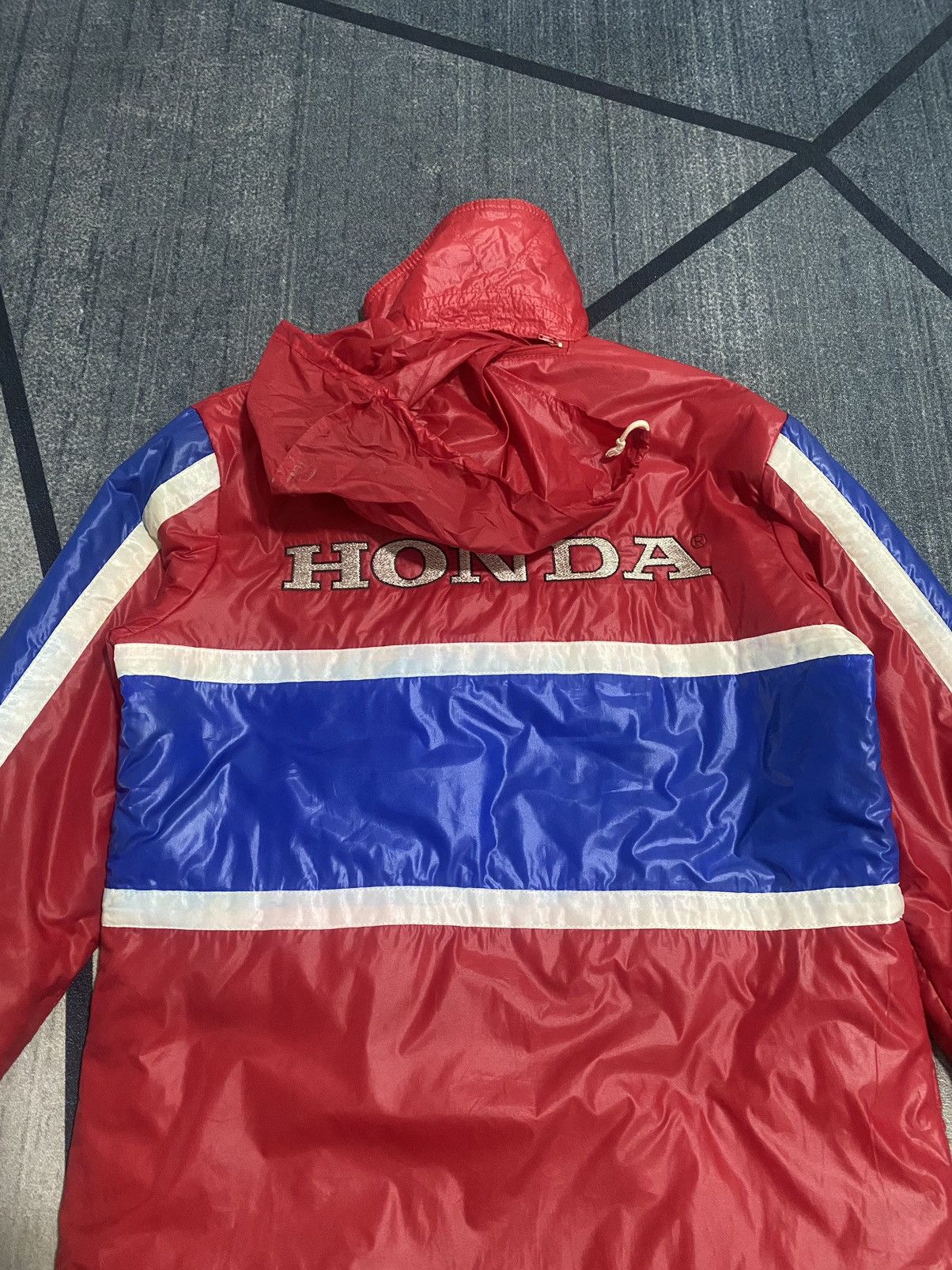 Honda × Japanese Brand × Vintage Vintage 70s Honda Jacket Fullzipper Embroidery Biglogo Large Size US L / EU 52-54 / 3 - 11 Thumbnail