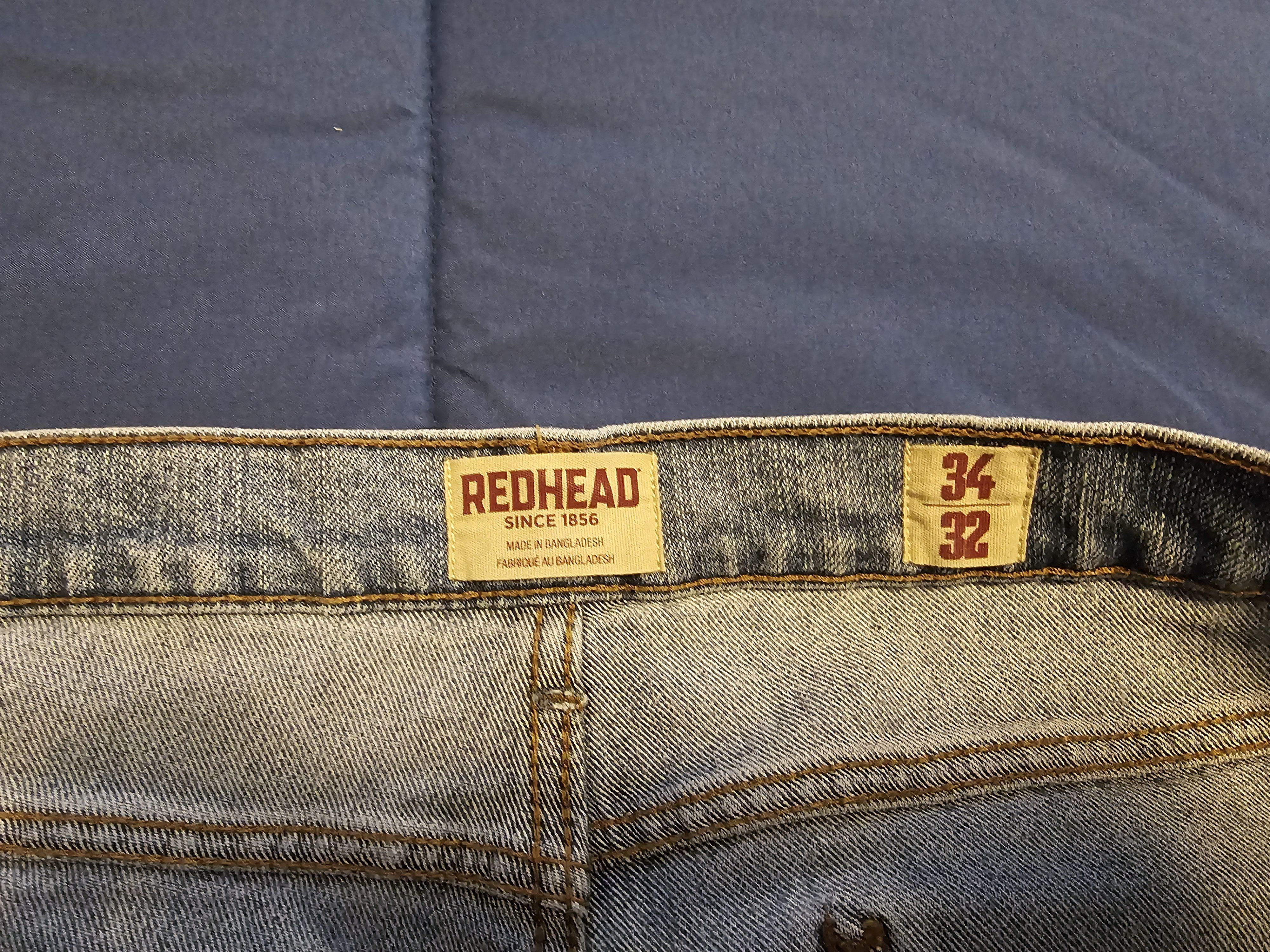Redhead relaxed flex denim jeans mens light wash 34X32 lot of five Size US 34 / EU 50 - 2 Thumbnail