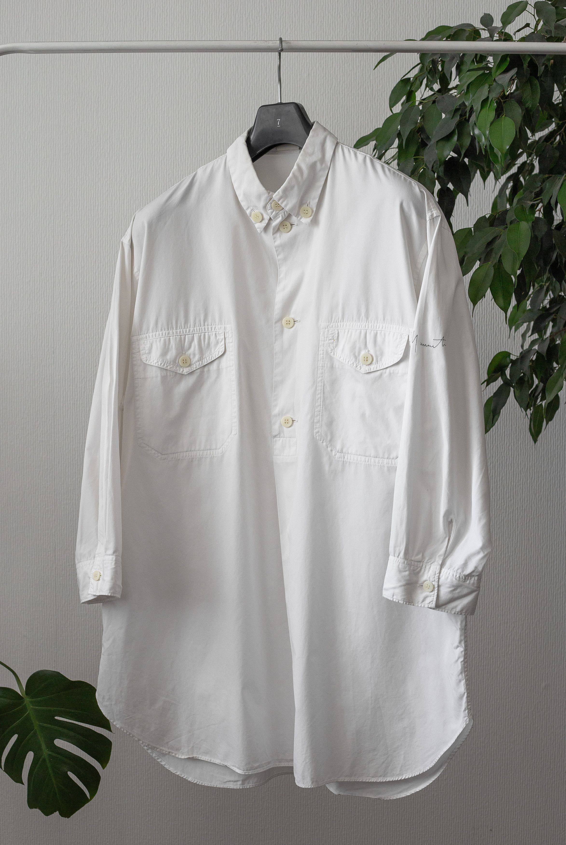 Yohji Yamamoto vintage 3/4 sleeves logo shirt Size US M / EU 48-50 / 2 - 5 Thumbnail
