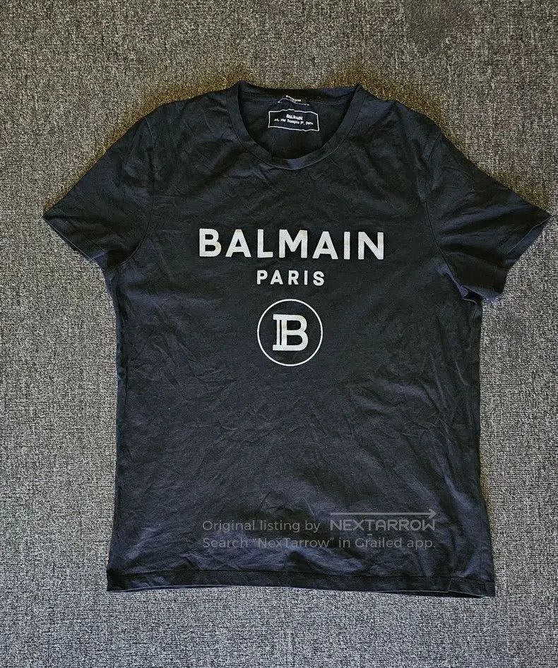 Balmain Balmain Paris Men's Short Sleeve T. Size US XXL / EU 58 / 5 - 1 Thumbnail