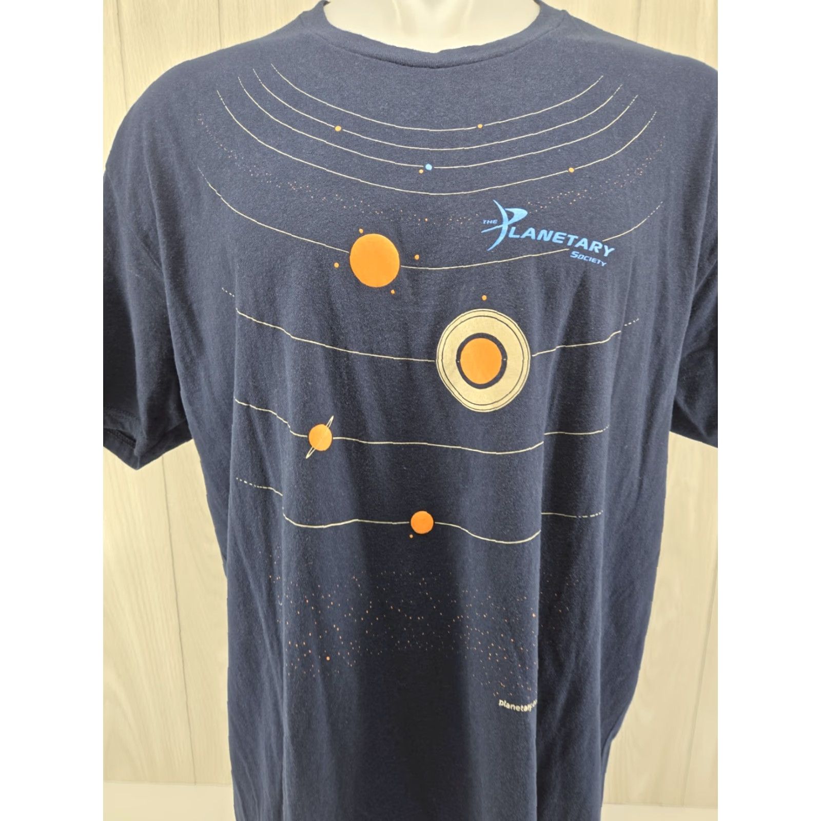 Next Level The Planetary Society Space Solar Navy Blue Graphic T-shirt 2XL Mens Short Sleeve Crew Neck Regular Fit Size US XXL / EU 58 / 5 - 3 Thumbnail
